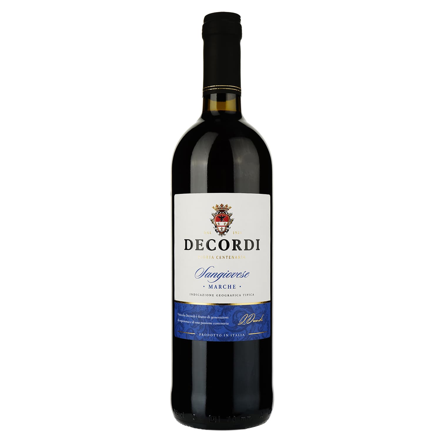 Вино Decordi Sangiovese Marche, червоне, сухе, 11,5%, 0,75 л - зображення 1