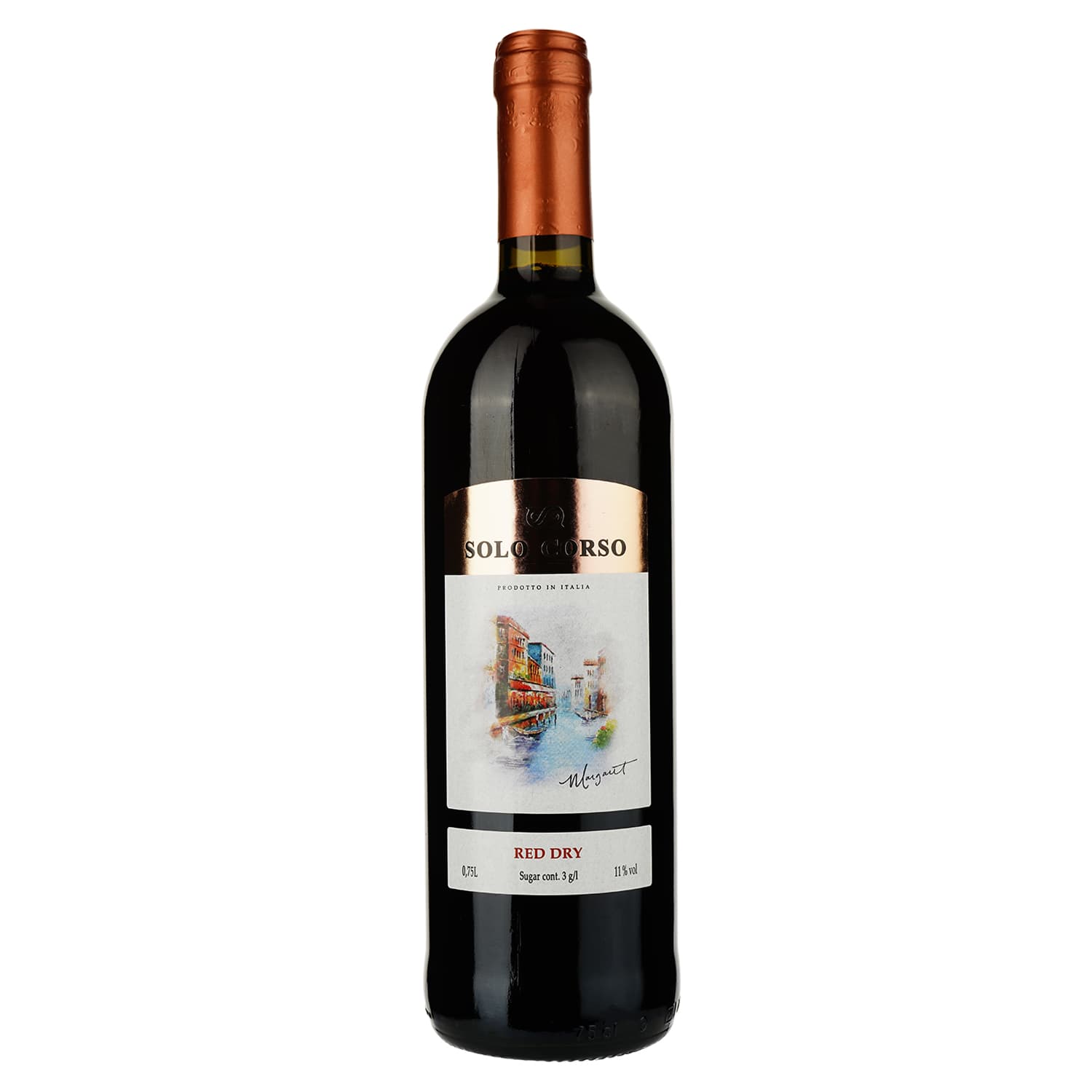 Вино Solo Corso Rosso VdT, червоне, сухе, 11%, 0,75 л - зображення 1
