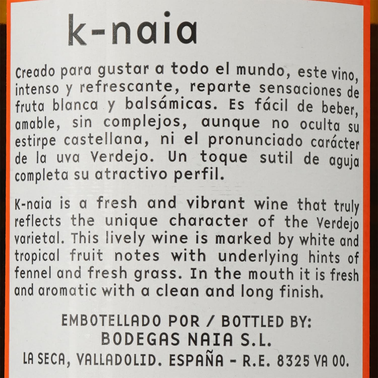 Вино Bodegas Naia K-Naia, біле, сухе, 13,5%, 0,75 л (9080) - зображення 3