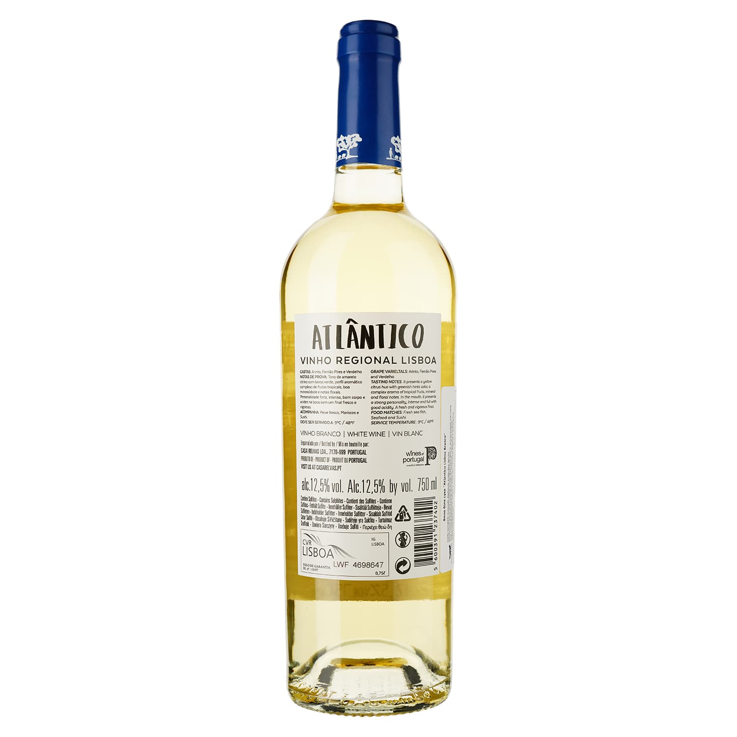 Вино Atlantico Lisboa Branco біле сухе 0.75 л - зображення 2