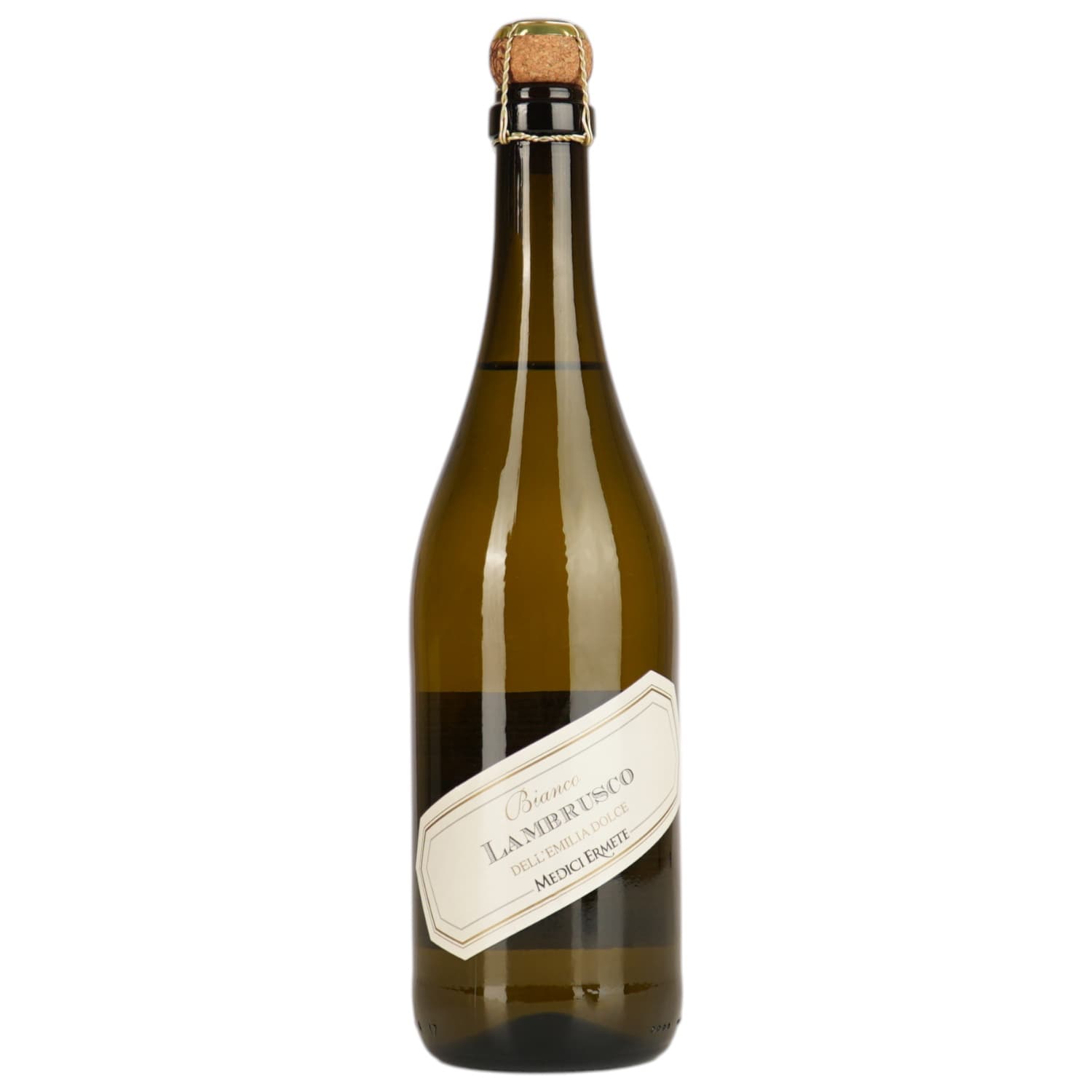 Ігристе вино Medici Ermete Lambrusco dell`Emilia Bianco frizzante dolce IGT, біле, солодке, 8%, 0,75 л - зображення 1