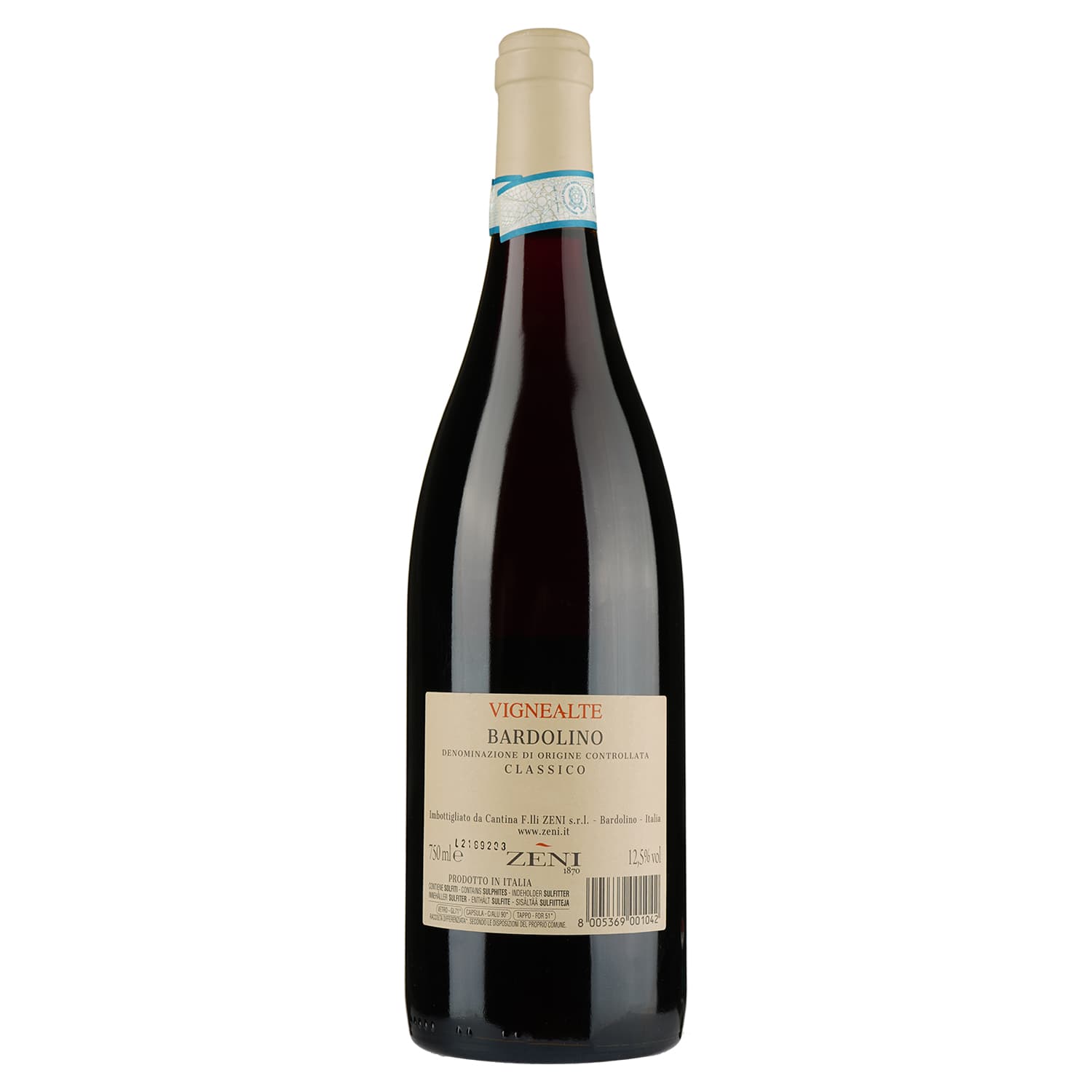 Вино Zeni Bardolino Classico, 12,3%, 0,75 л - зображення 2
