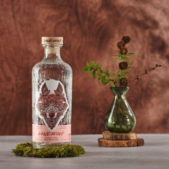 Джин BrewDog LoneWolf Raspberry & Bramble Gin 38% 0.7 л - зображення 2