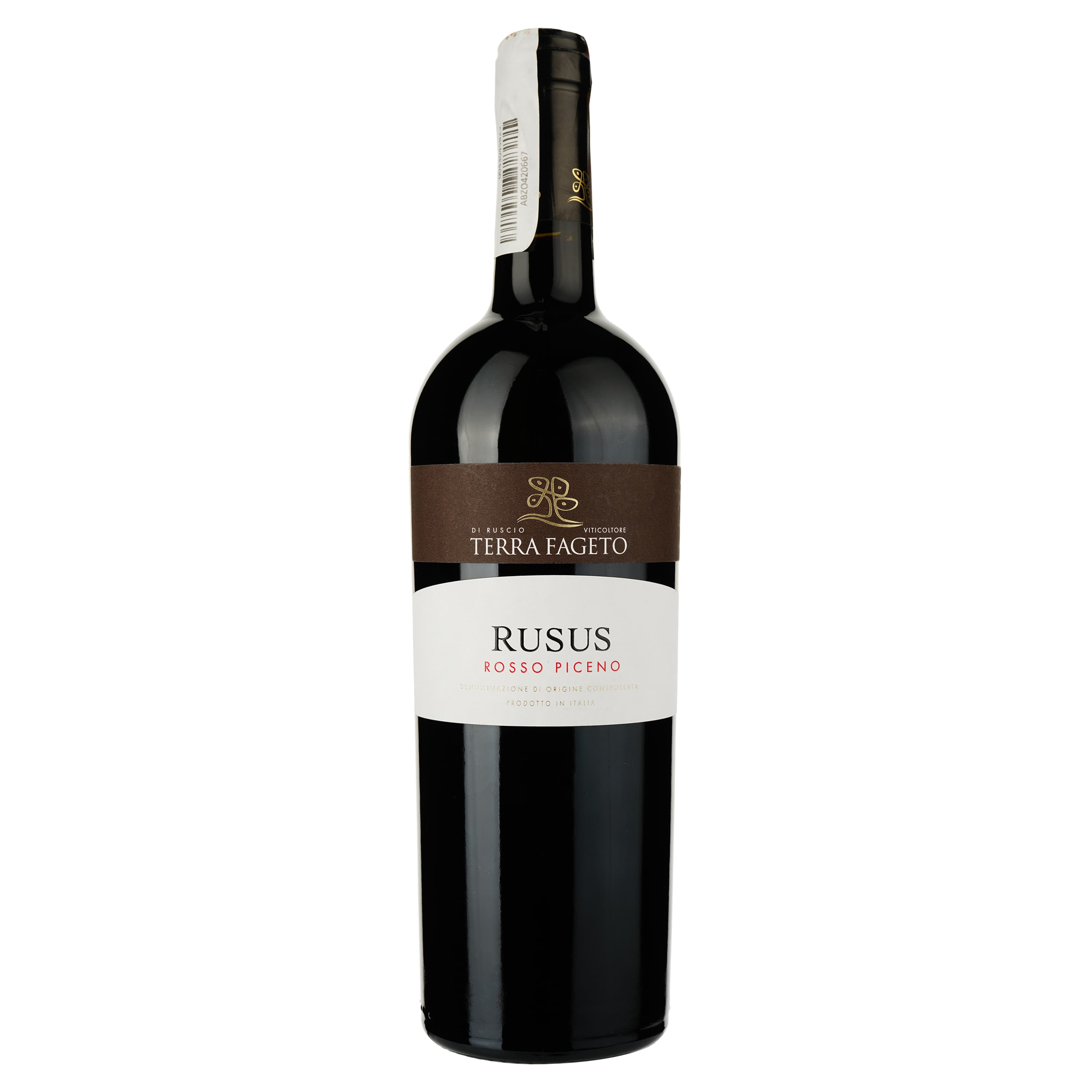 Вино Terra Fageto Rusus Rosso Piceno DOC, червоне, сухе, 0,75 л - зображення 1