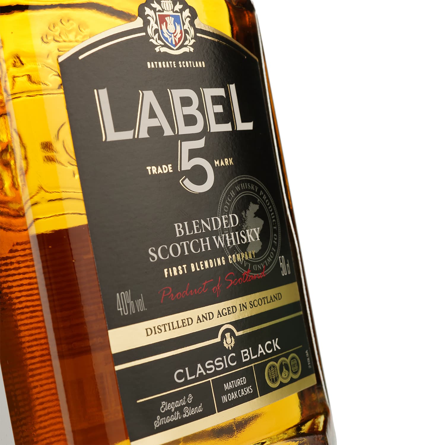 Віскі Label 5 Classic Black Blended Scotch Whisky 40% 0.5 л - зображення 3
