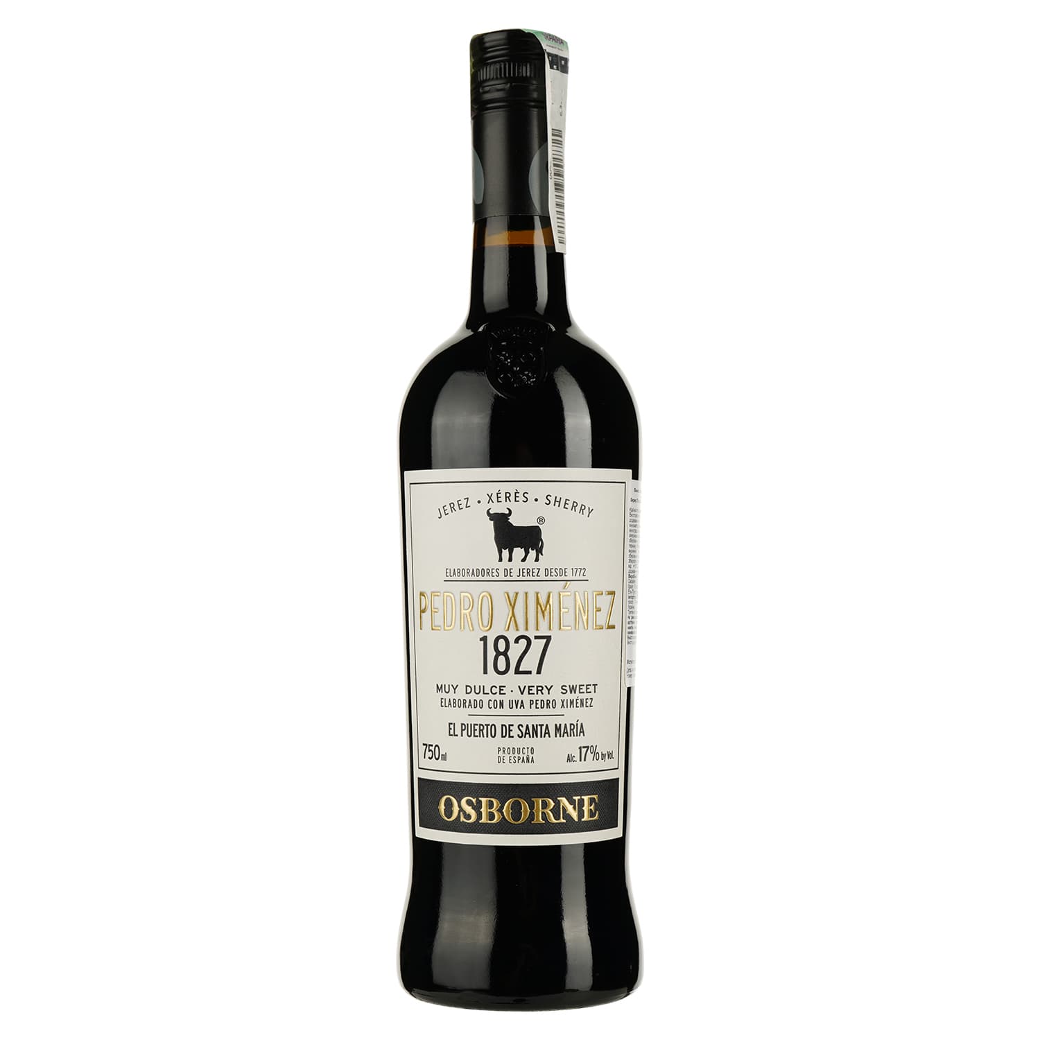 Херес Osborne Pedro Ximenez 1827, 17%, 0,75 л (593440) - зображення 1