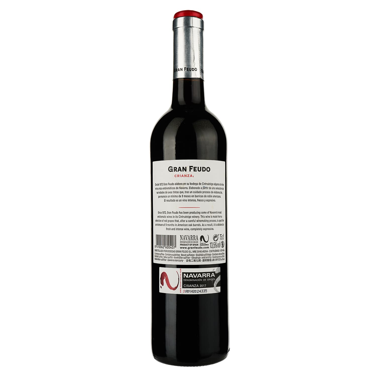 Вино Gran Feudo Crianza, червоне, сухе, 0,75 л - зображення 2
