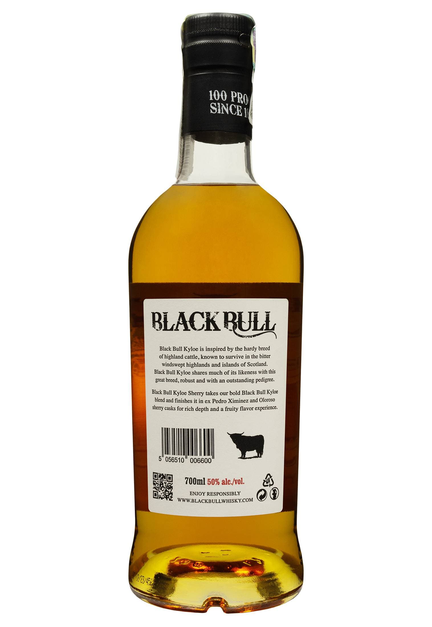 Віскі Black Bull Kyloe Sherry Finish Blended Scotch Whisky 50% 0.7 л - зображення 2