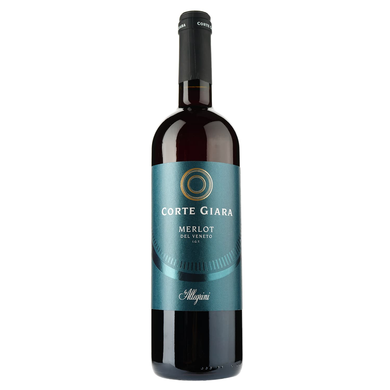 Вино Corte Giara Merlot, червоне, сухе, 0,75 л - зображення 1
