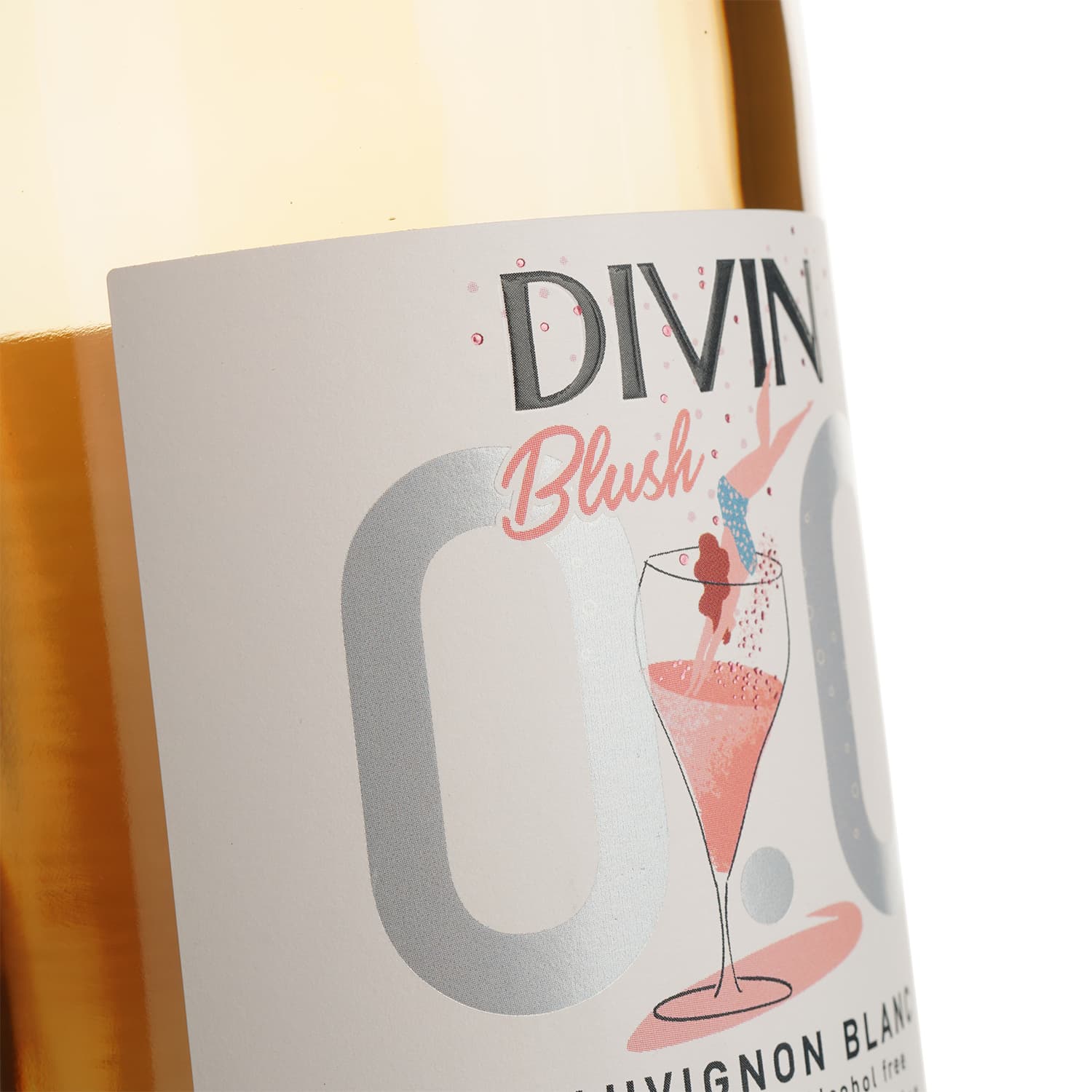 Вино ігристе безалкогольне Divin Sauvignon Blanc Rose Sparkling рожеве напівсолодке 0.75 л - зображення 3