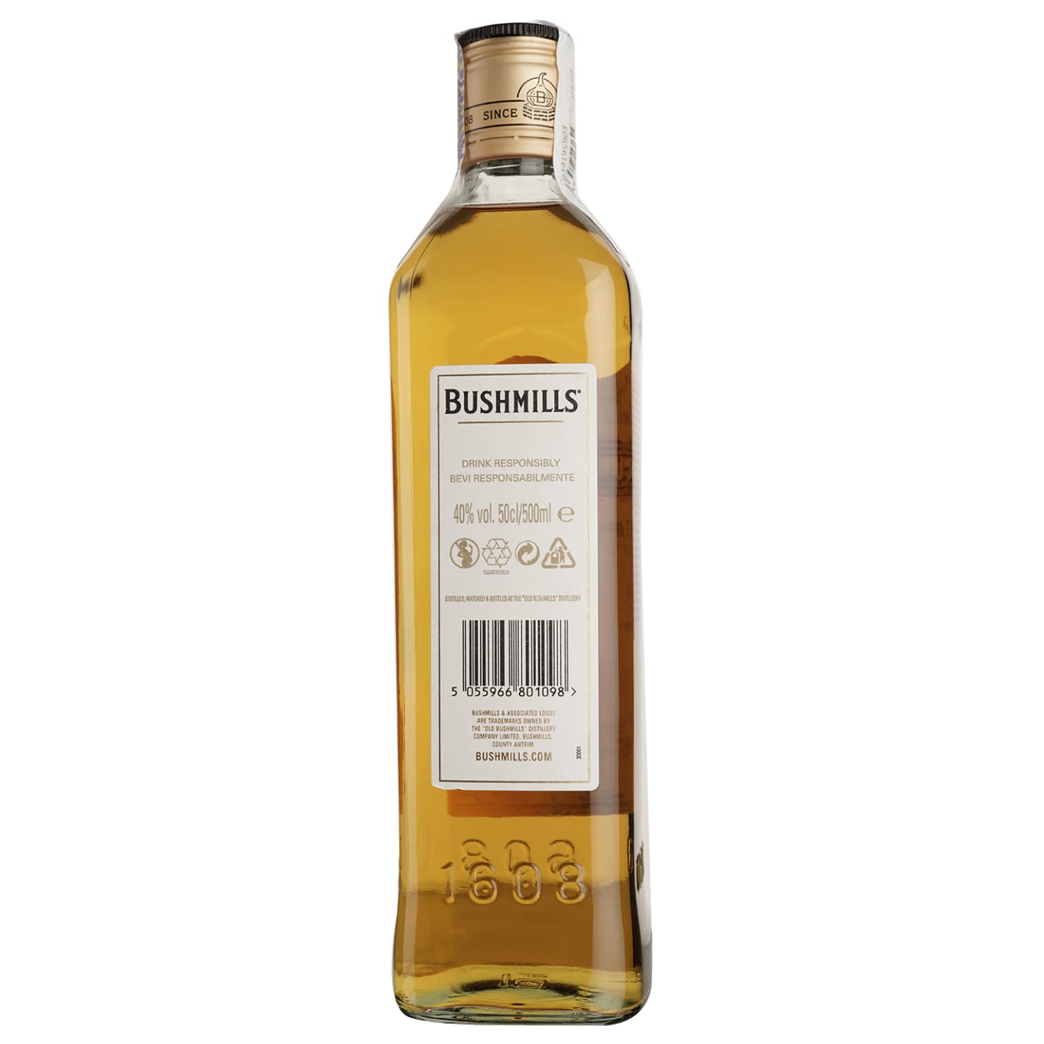 Упаковка віскі Bushmills Original Irish Whiskey 40% 1.5 л (0.5 л x 3 шт.) - зображення 3