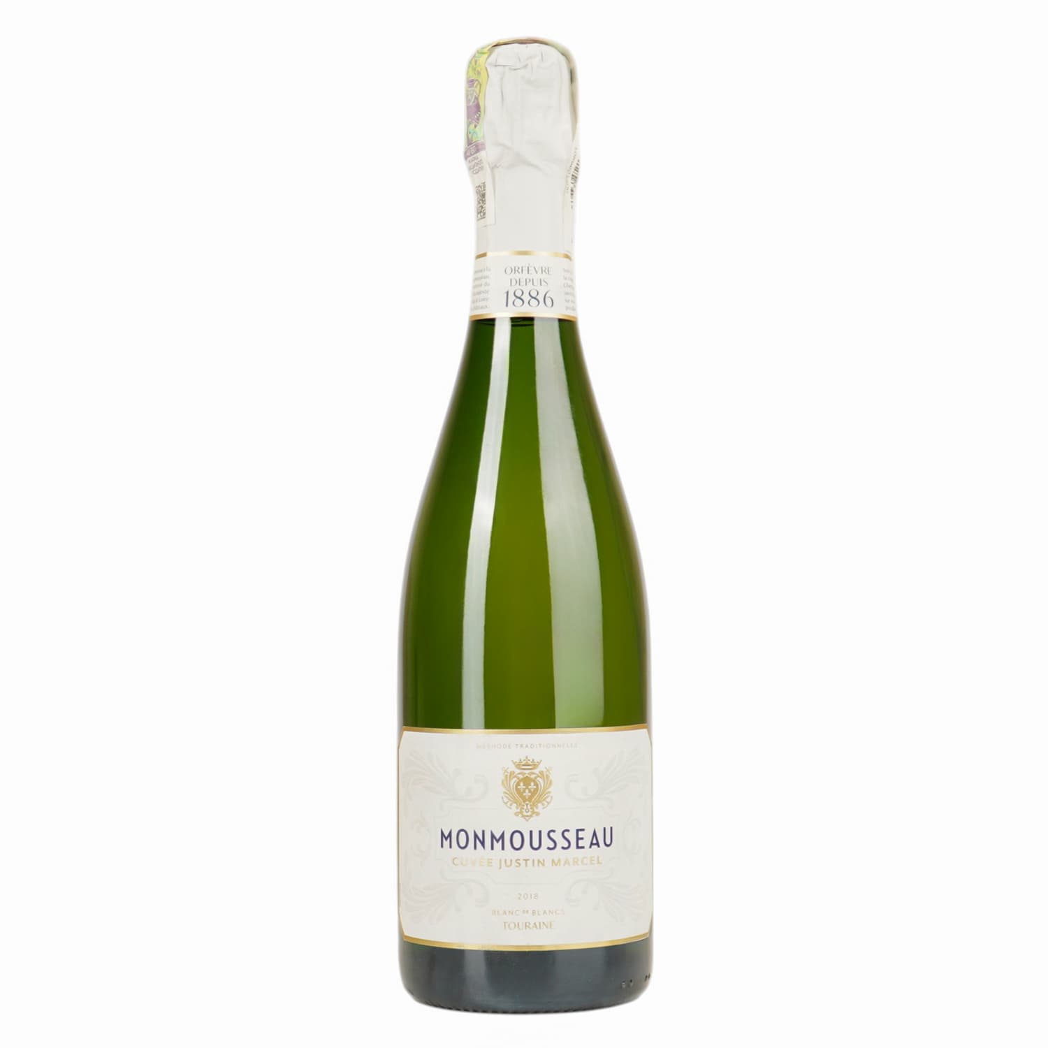 Вино ігристе Monmousseau Cuvée Justin Marcel Touraine Brut біле 12.5% 0.75 л - зображення 1