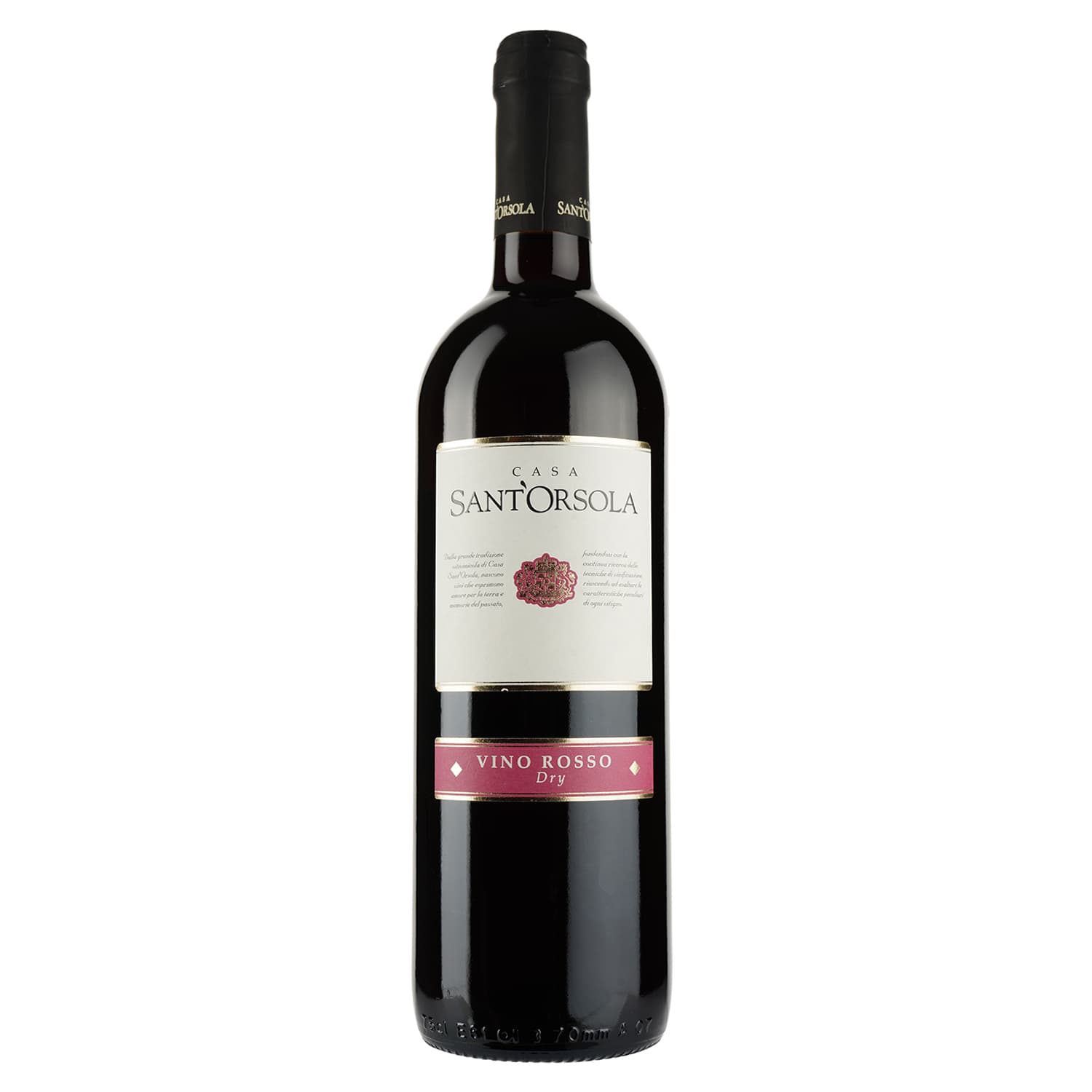Вино Sant'Orsola Vino Rosso, 11%, 0,75 л - зображення 1