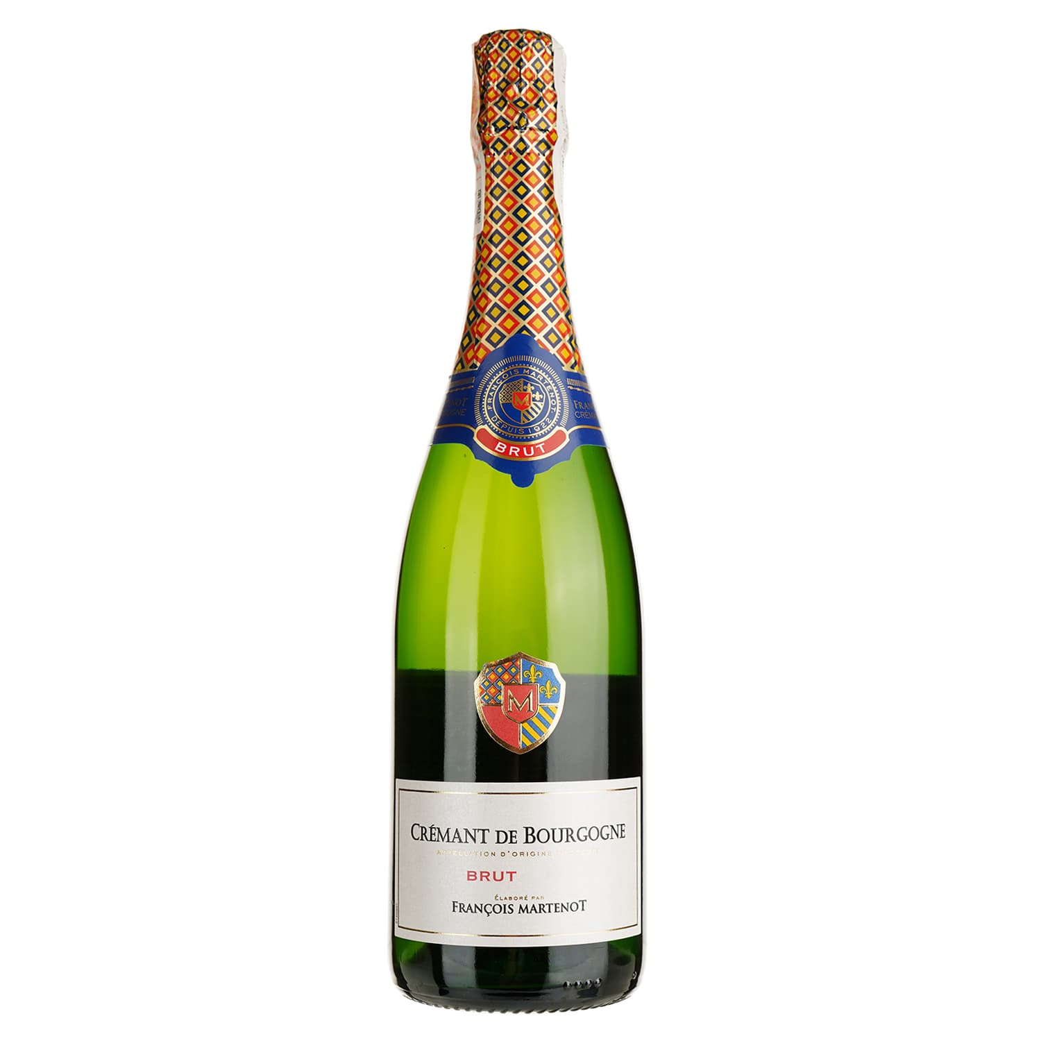 Вино ігристе Francois Martenot Cremant de Bourgogne Brut, біле, брют, 12%, 0,75л - зображення 1