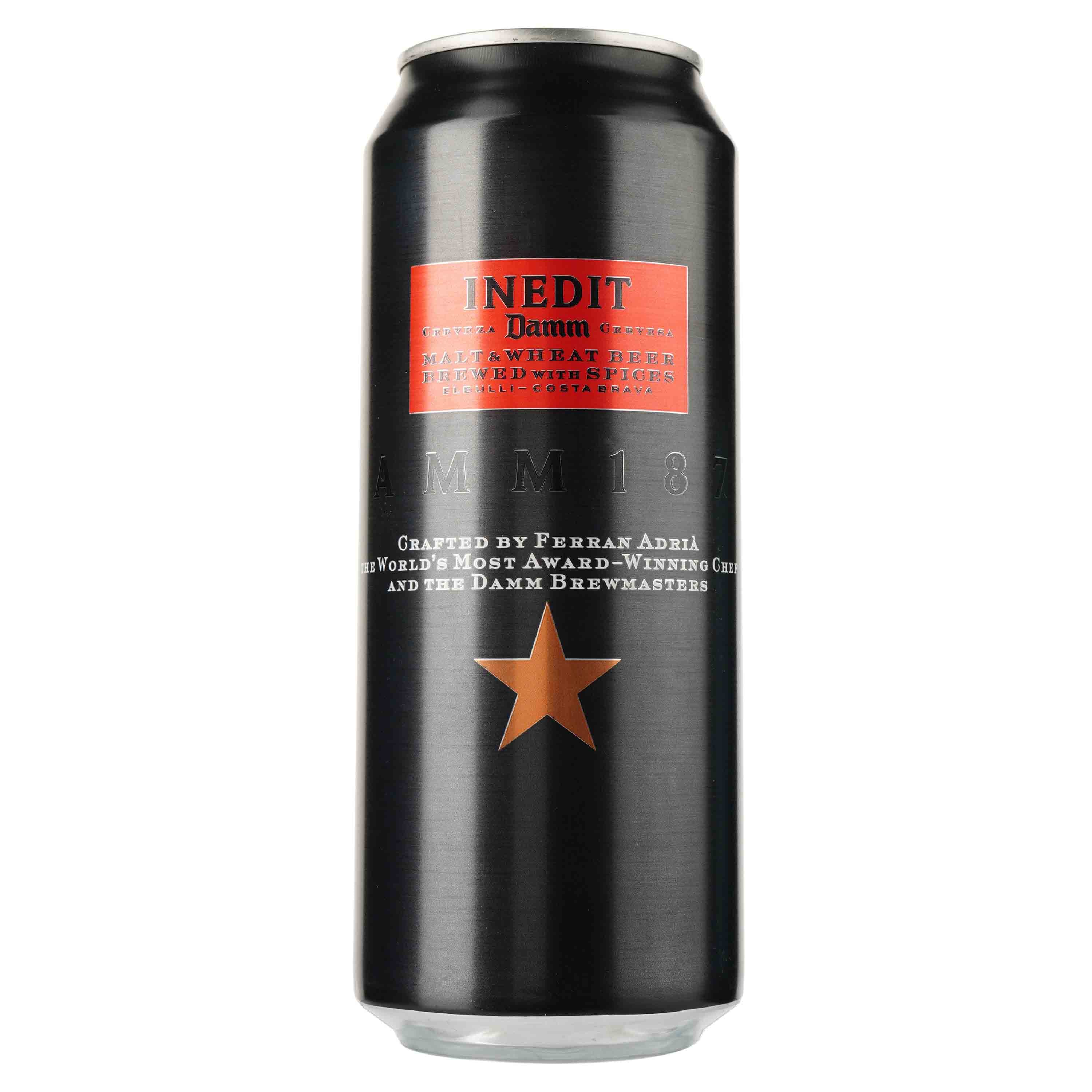 Пиво Estrella Damm Inedit, світле, 4,8%, з/б, 0,5 л (799958) - зображення 1
