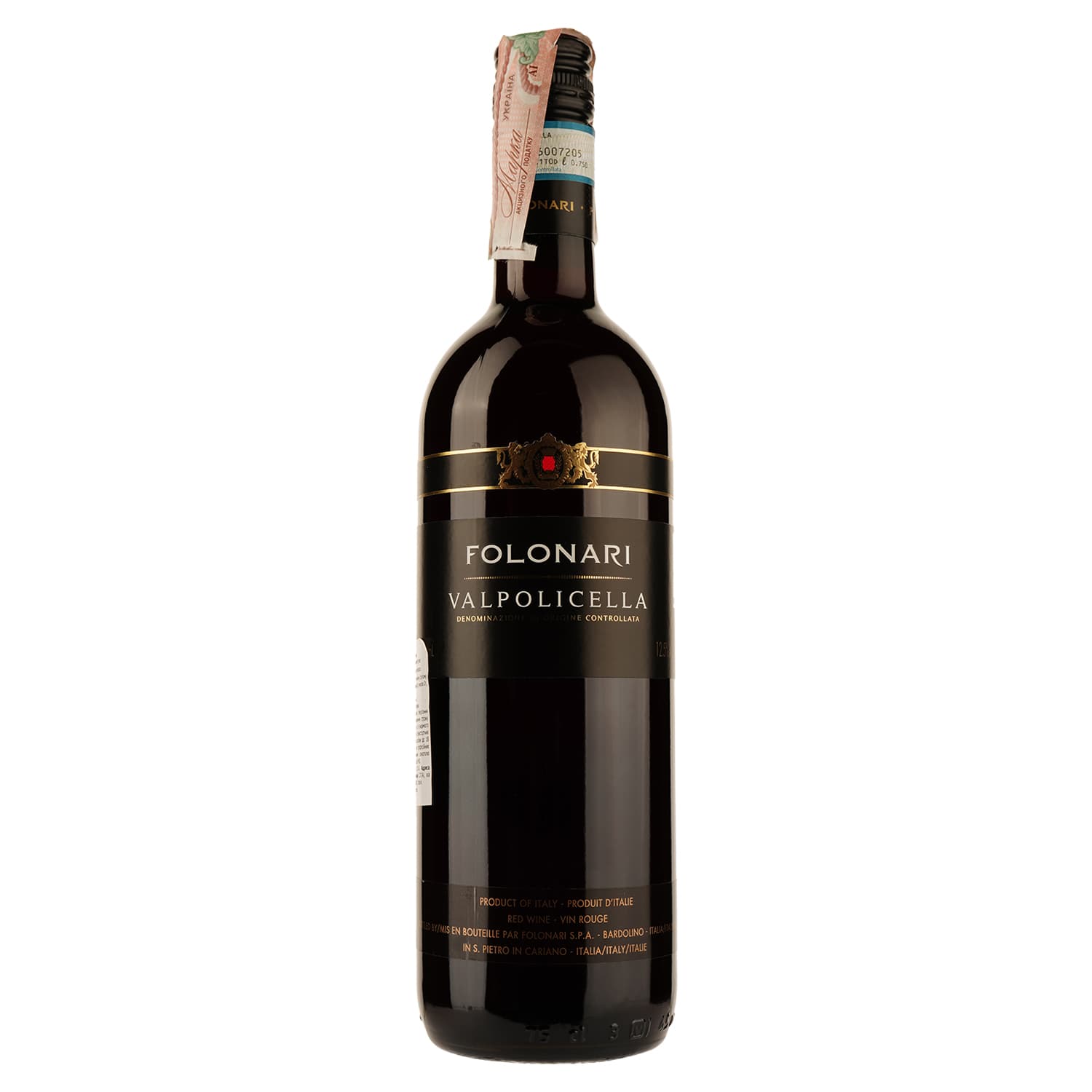 Вино Folonari Valpolicella, червоне, сухе, 0,75 л - зображення 1
