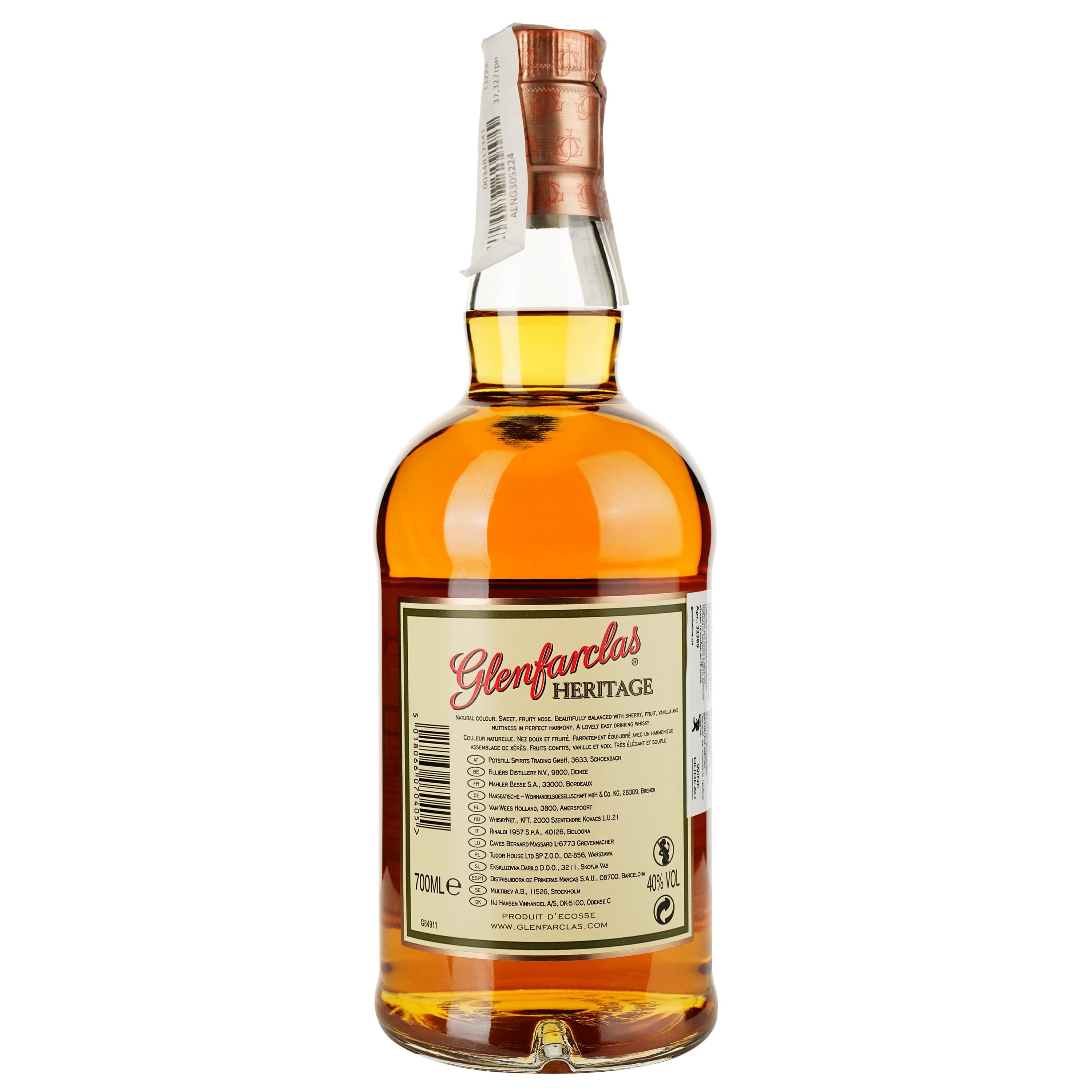 Віскі Glenfarclas Heritage Single Malt Scotch Whisky 40% 0,7 л у тубусі - зображення 3