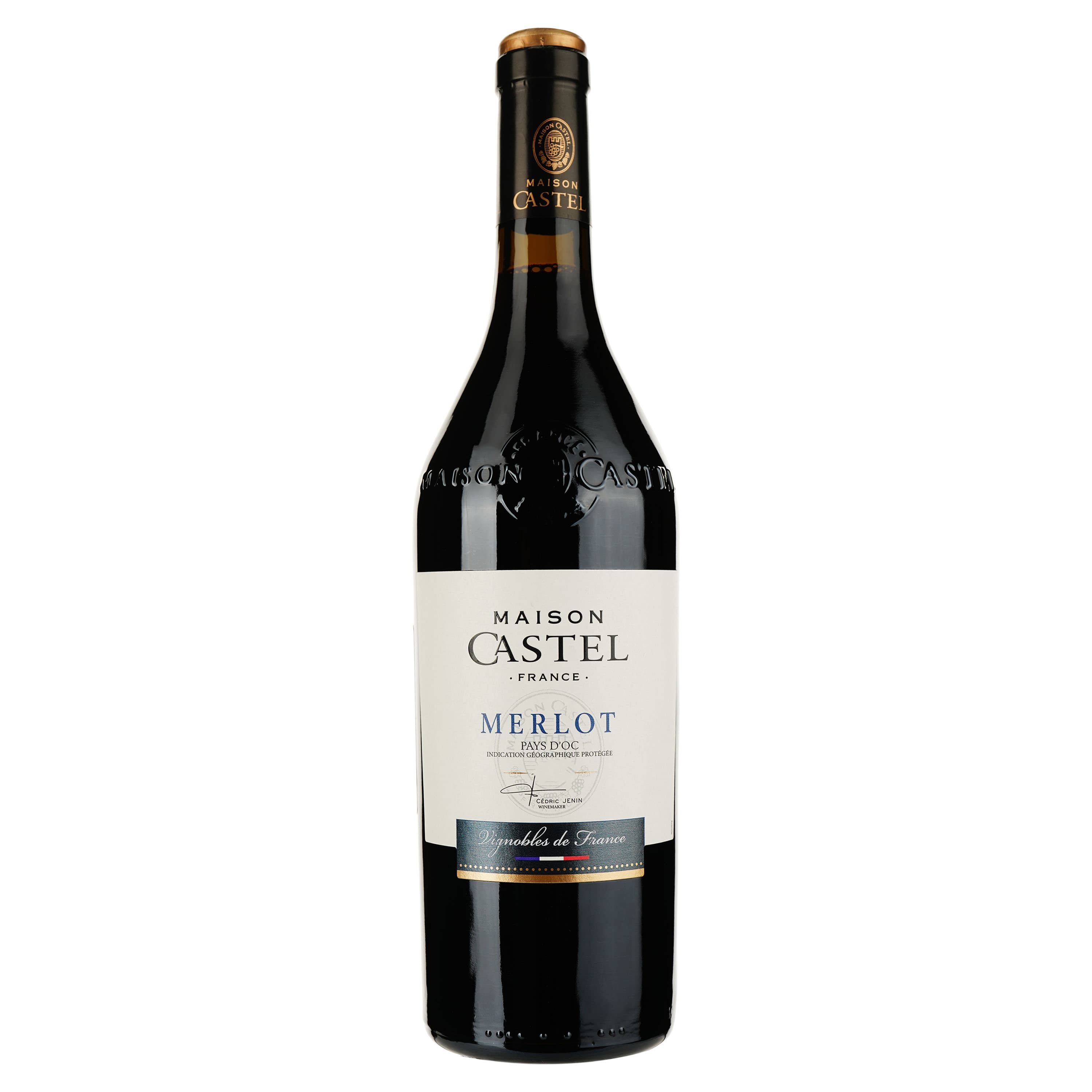 Вино Maison Castel Merlot IGP, червоне, напівсухе, 13%, 0,75 л - зображення 1