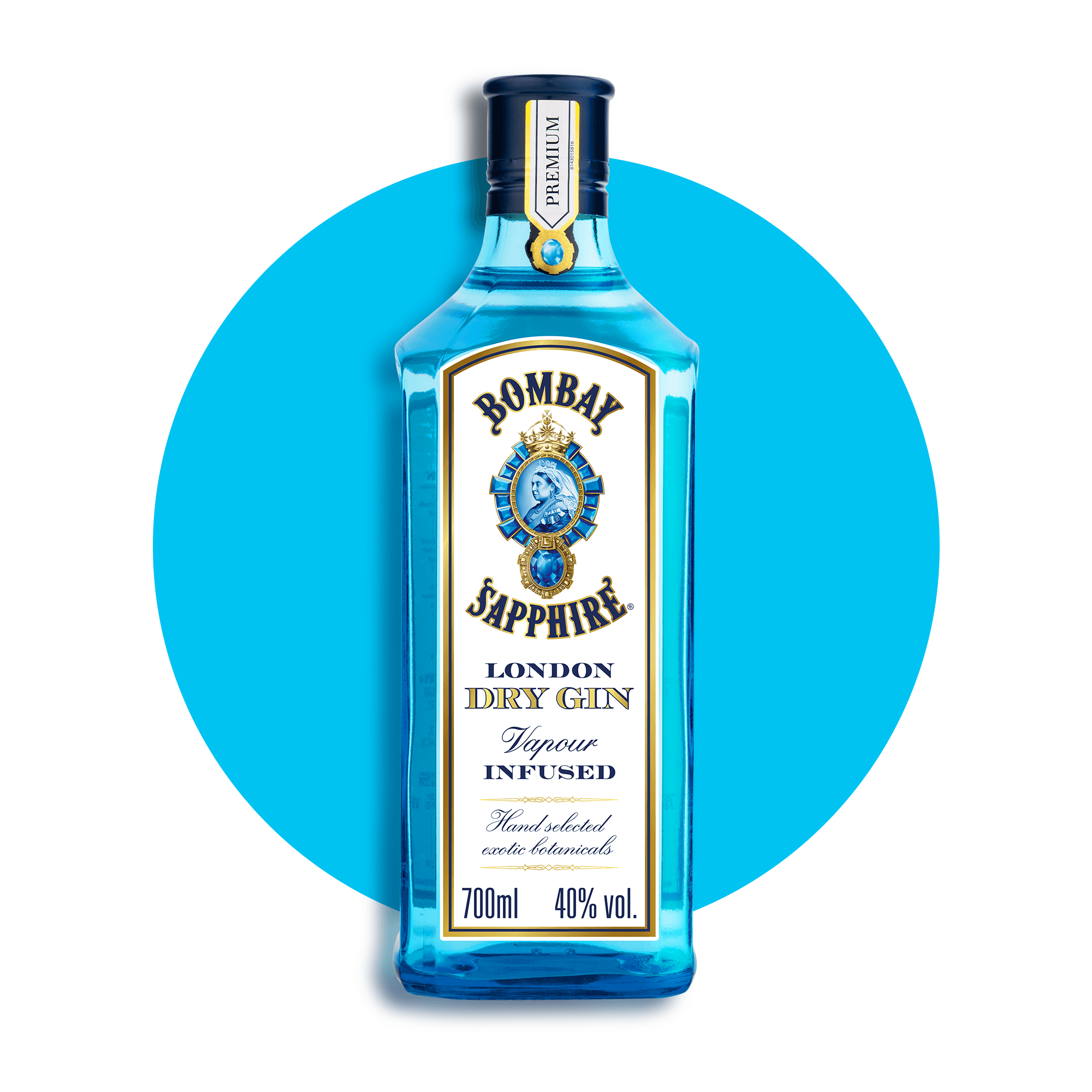 Джин Bombay Sapphire, 47%, 0,7 л - зображення 1