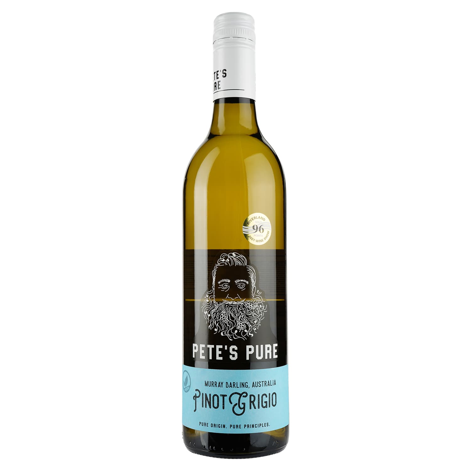 Вино Pete’s Pure Pinot Grigio, біле, сухе, 12%, 0,75 л (42599) - зображення 1