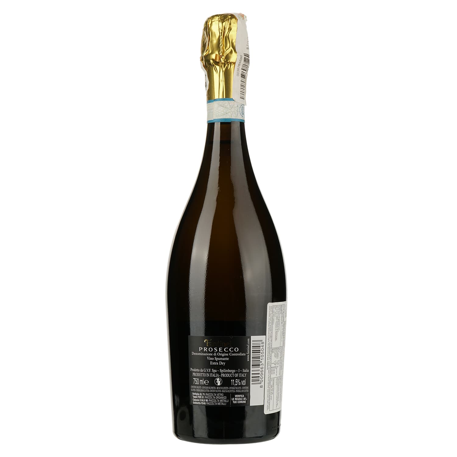 Вино ігристе Fantinel Prosecco Extra Dry біле сухе 0.75 л - зображення 2
