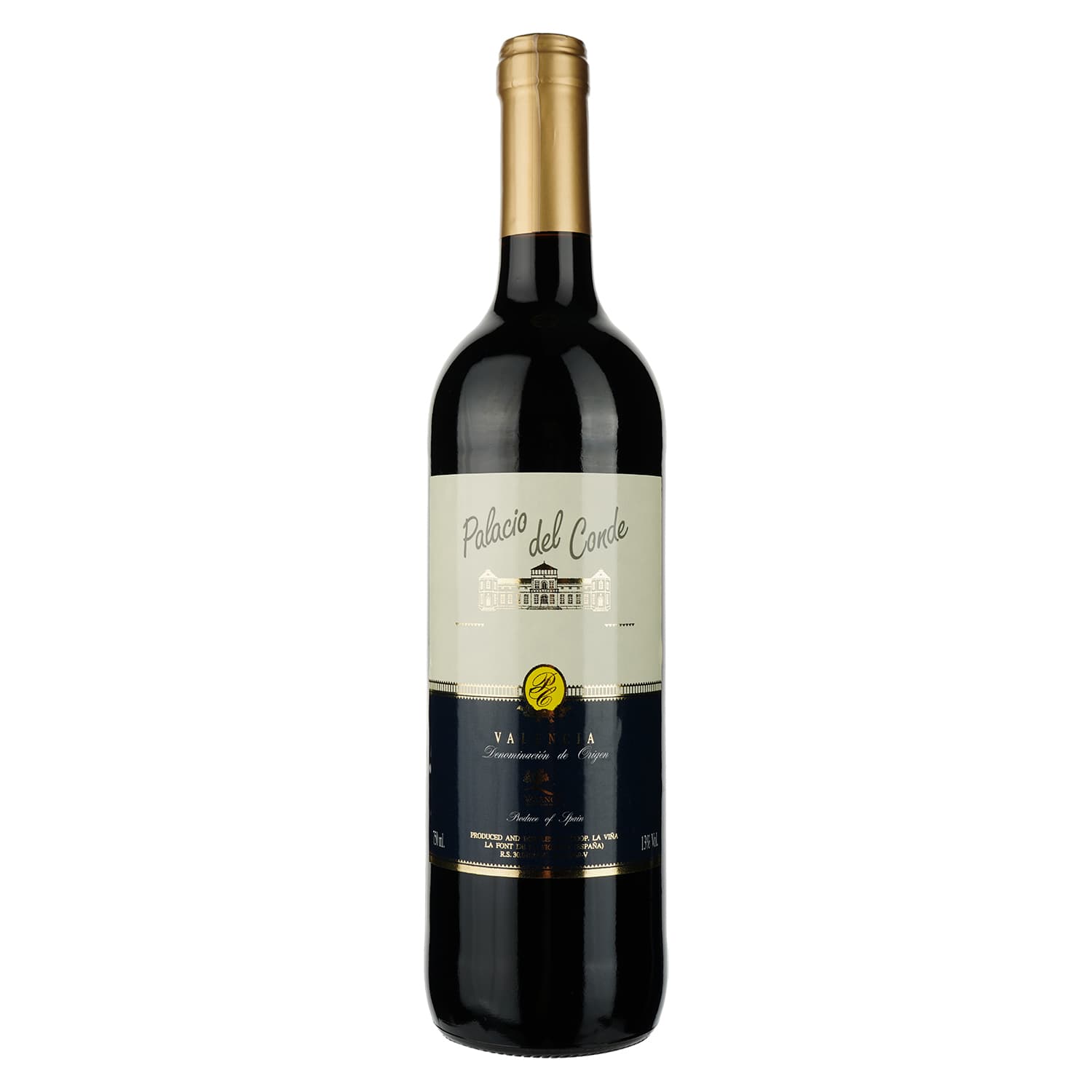 Вино Anecoop Palacio del Conde D.O., червоне, сухе, 13%, 0,75 л - зображення 1