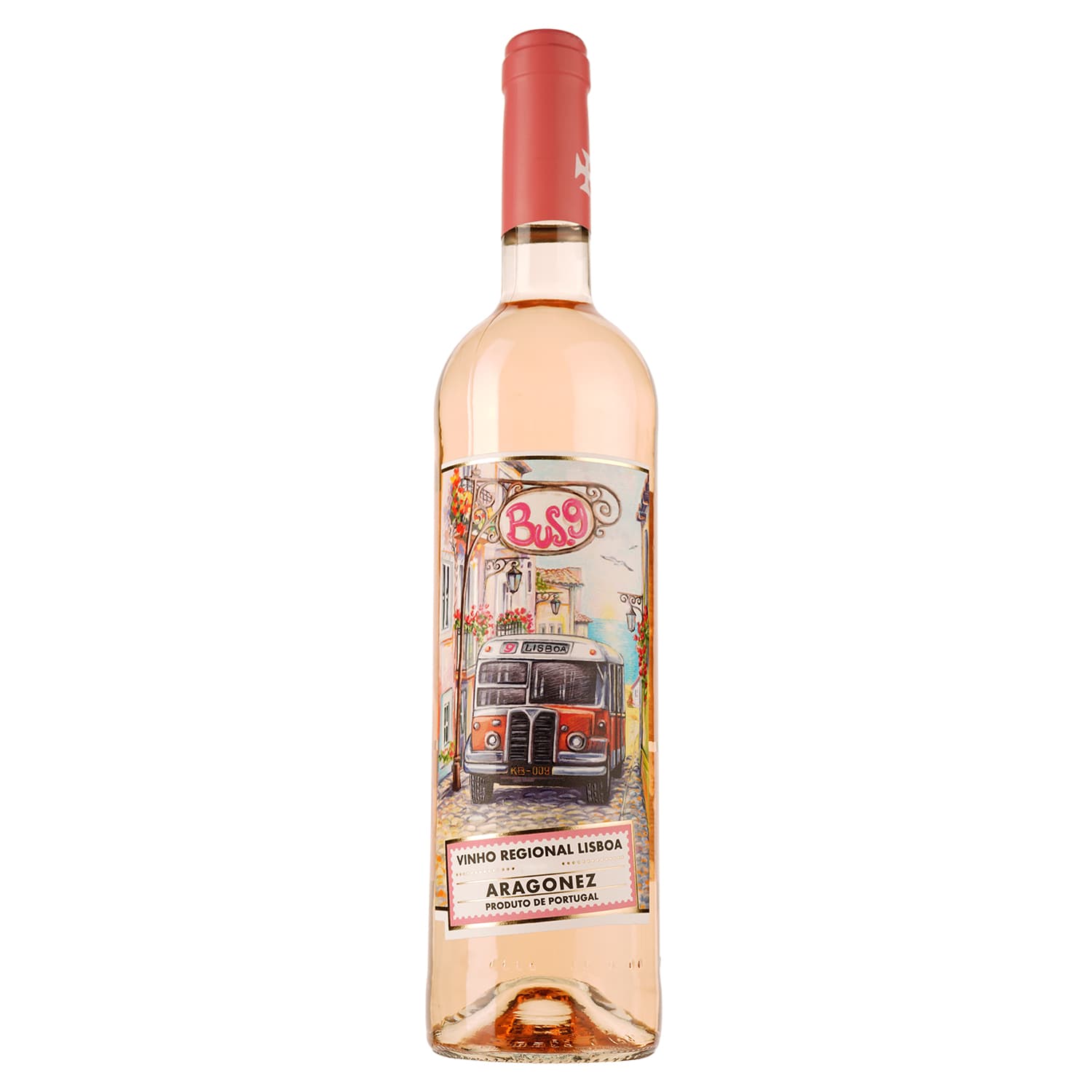 Вино Bus.9 Vinho Regional Lisboa Aragonez, рожеве, сухе, 0,75 л - зображення 1