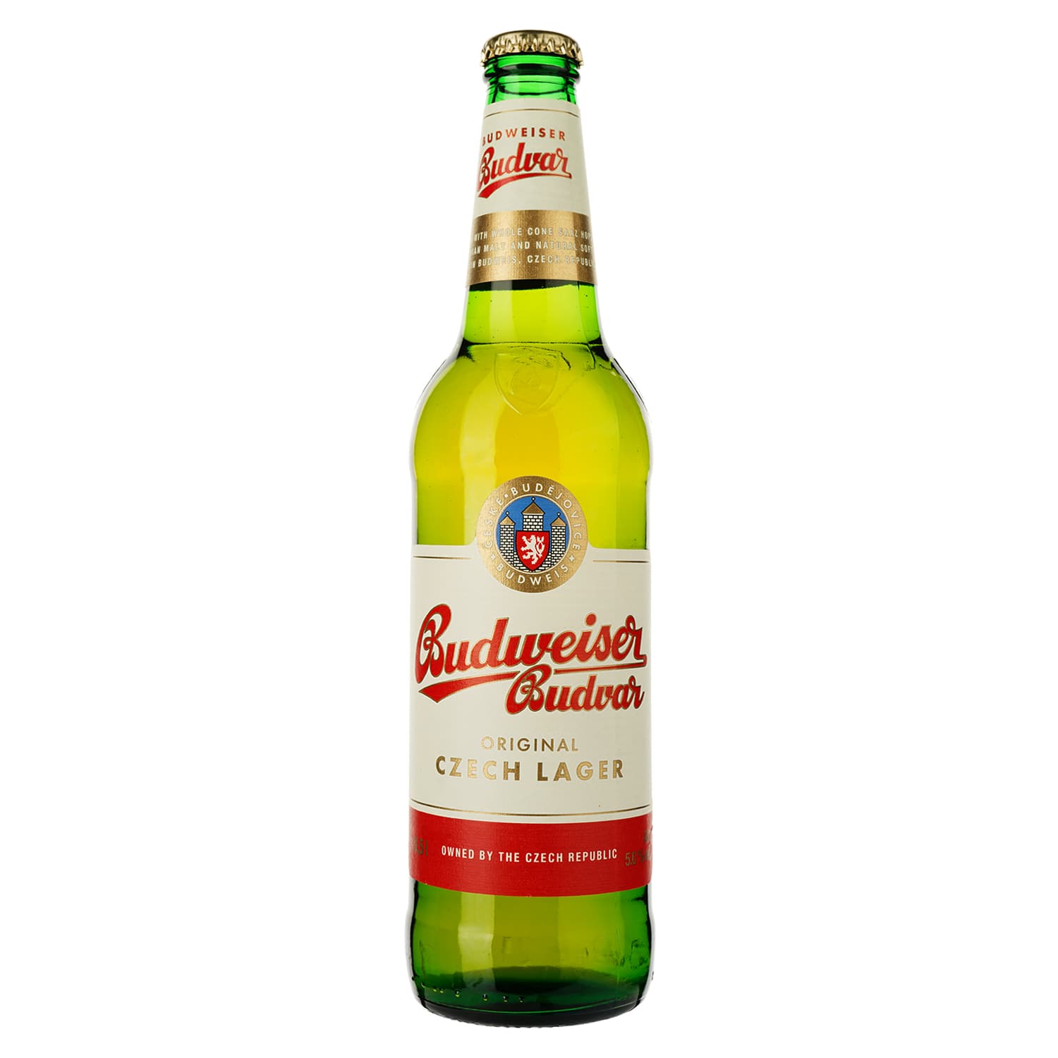 Пиво Budweiser, світле, фільтроване, 5%, 0,5 л - зображення 1