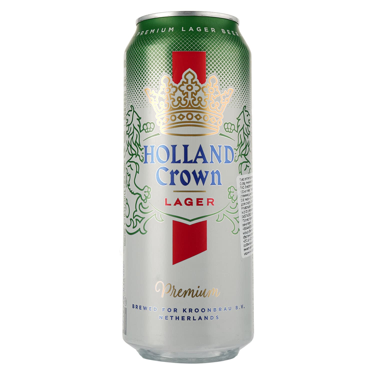 Пиво Holland Crown Lager світле, 4.8%, з/б, 0.5 л - зображення 1