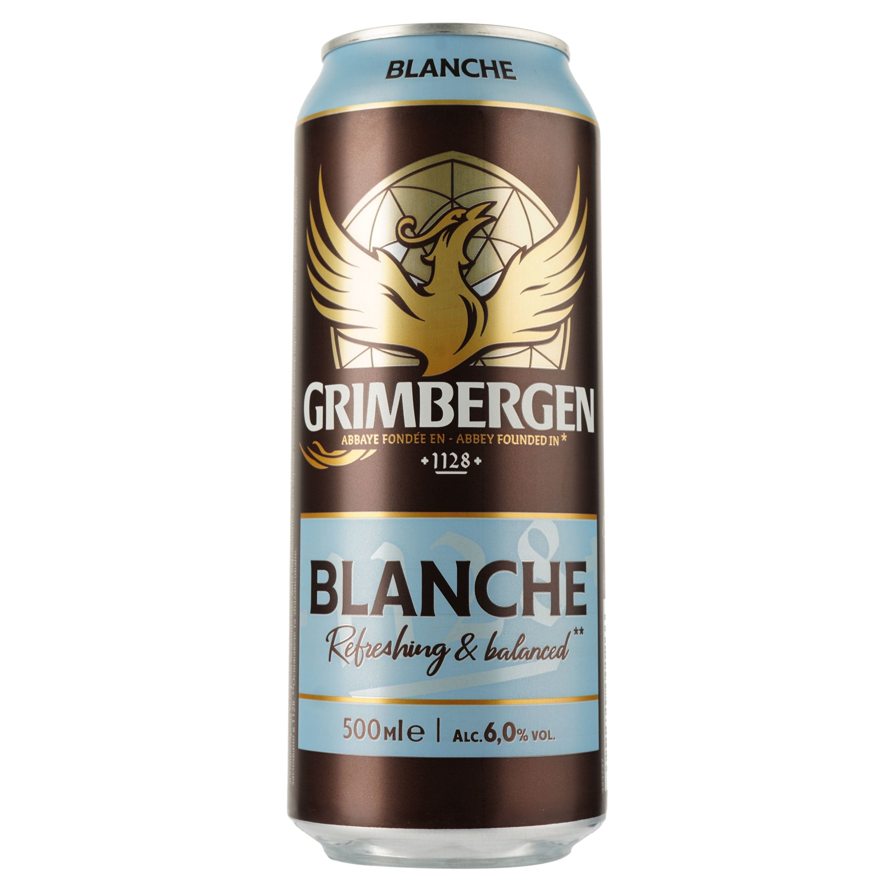 Пиво Grimbergen Blanche, світле, 6%, з/б, 0,5 л (876014) - зображення 1