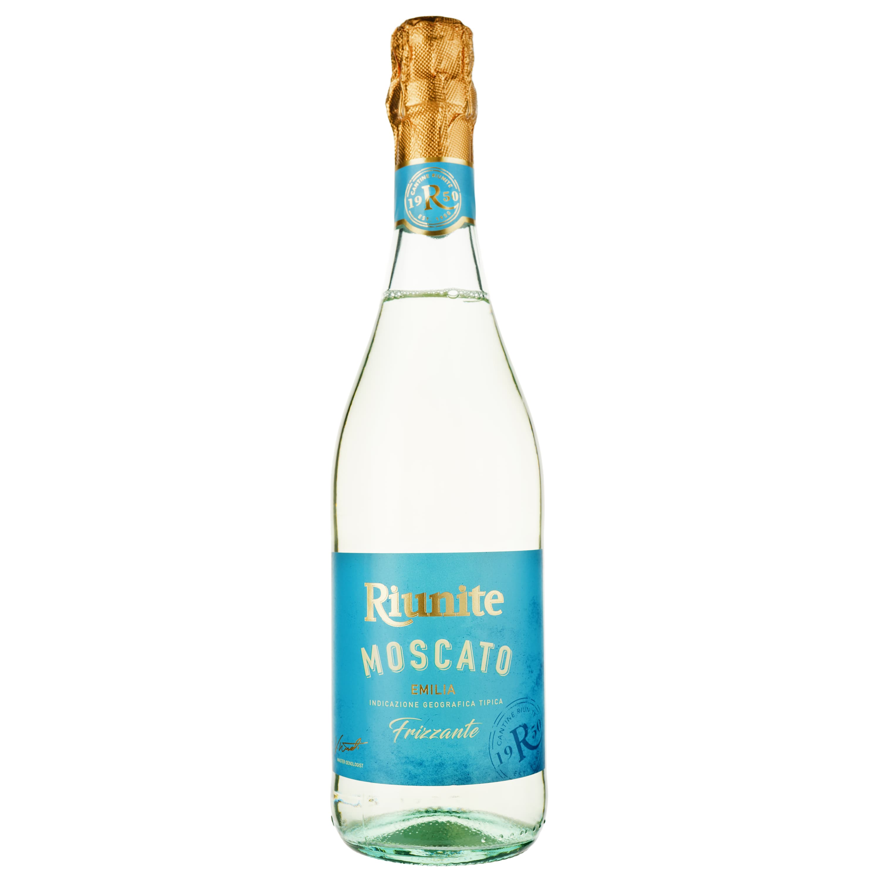 Упаковка ігристого вина Riunite Trebbiano Moscato Emilia біле напівсолодке 9 л (0.75 л х 12 шт.) - зображення 2