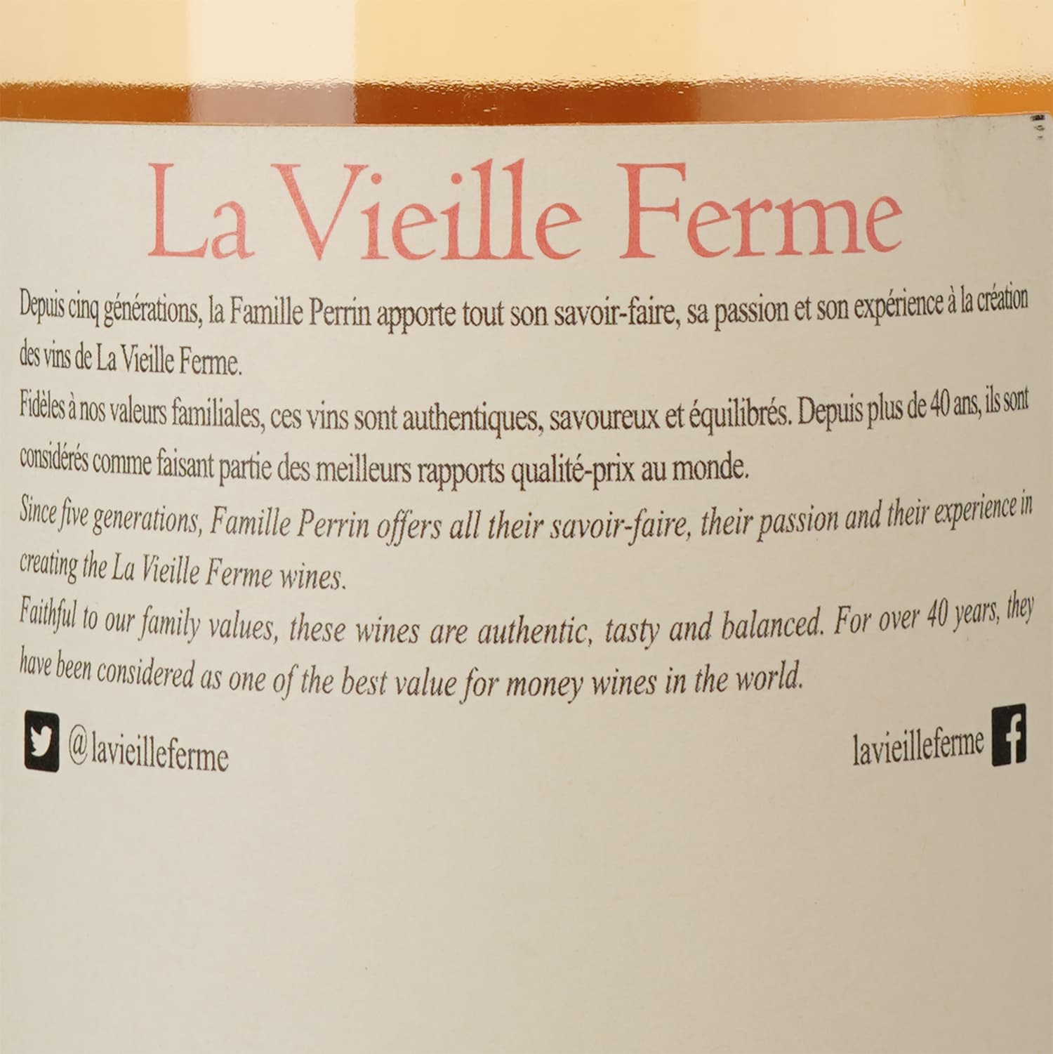 Вино La Vieille Ferme Perrin et Fils, рожеве, сухе, 13%, 0,75 л - зображення 3