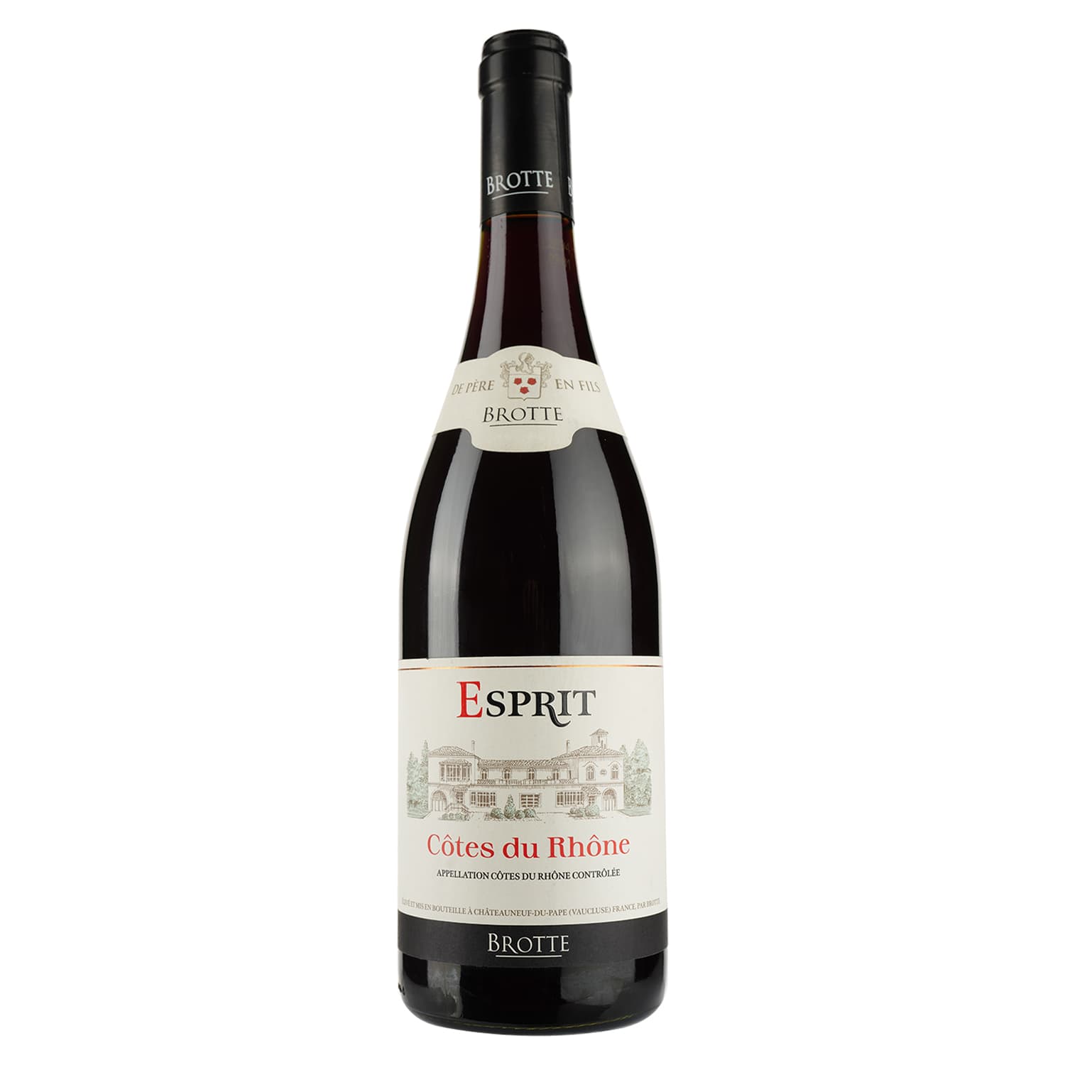 Вино Brotte Cotes du Rhone Esprit Barville, 14%, 0,75 л - зображення 1