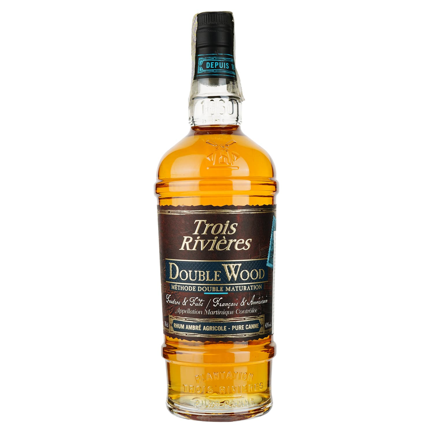 Ром Trios Rivieres Double Wood Ambre, 43%, 0,7 л - зображення 1