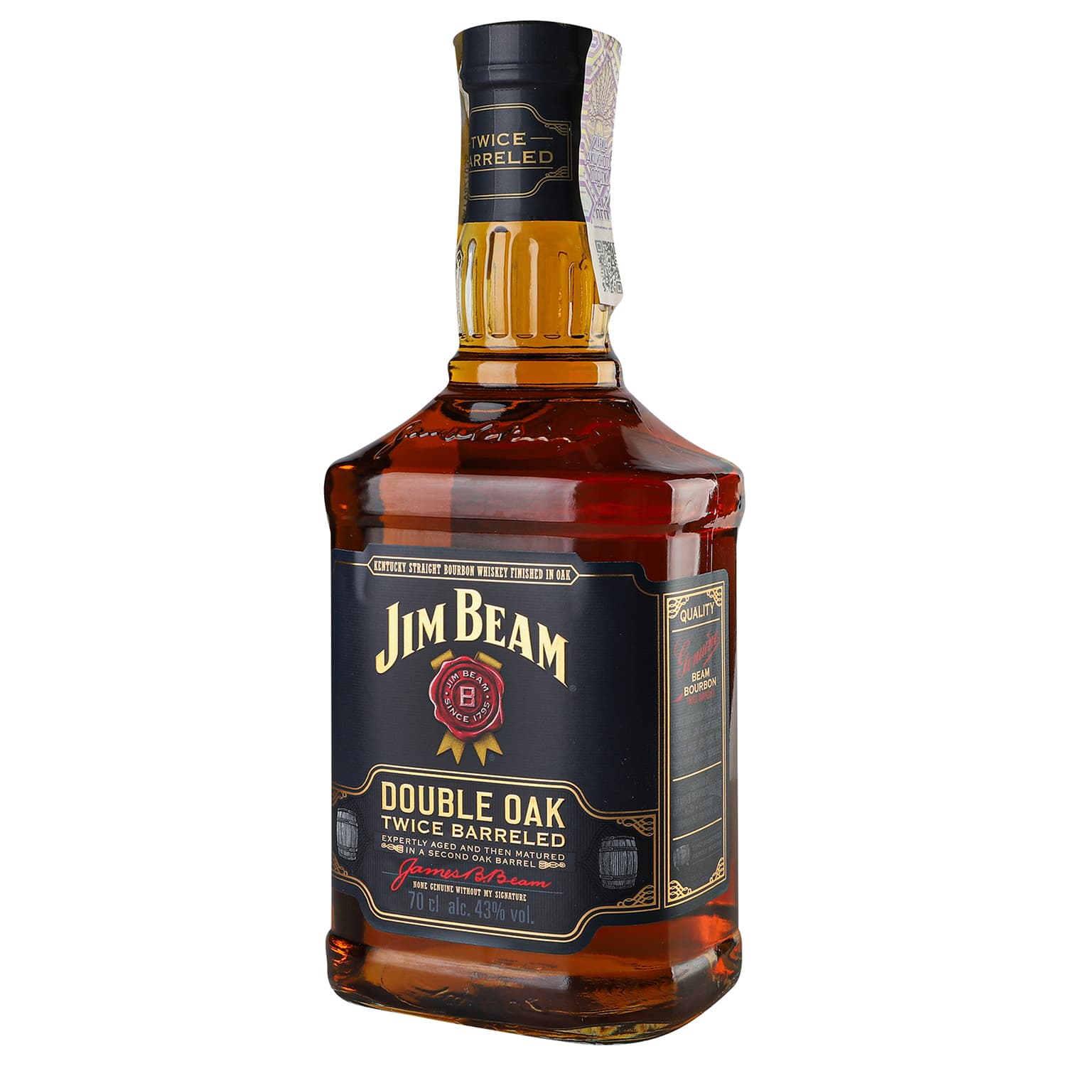 Віскі Jim Beam Double Oak, 43%, 0,7 л - зображення 2