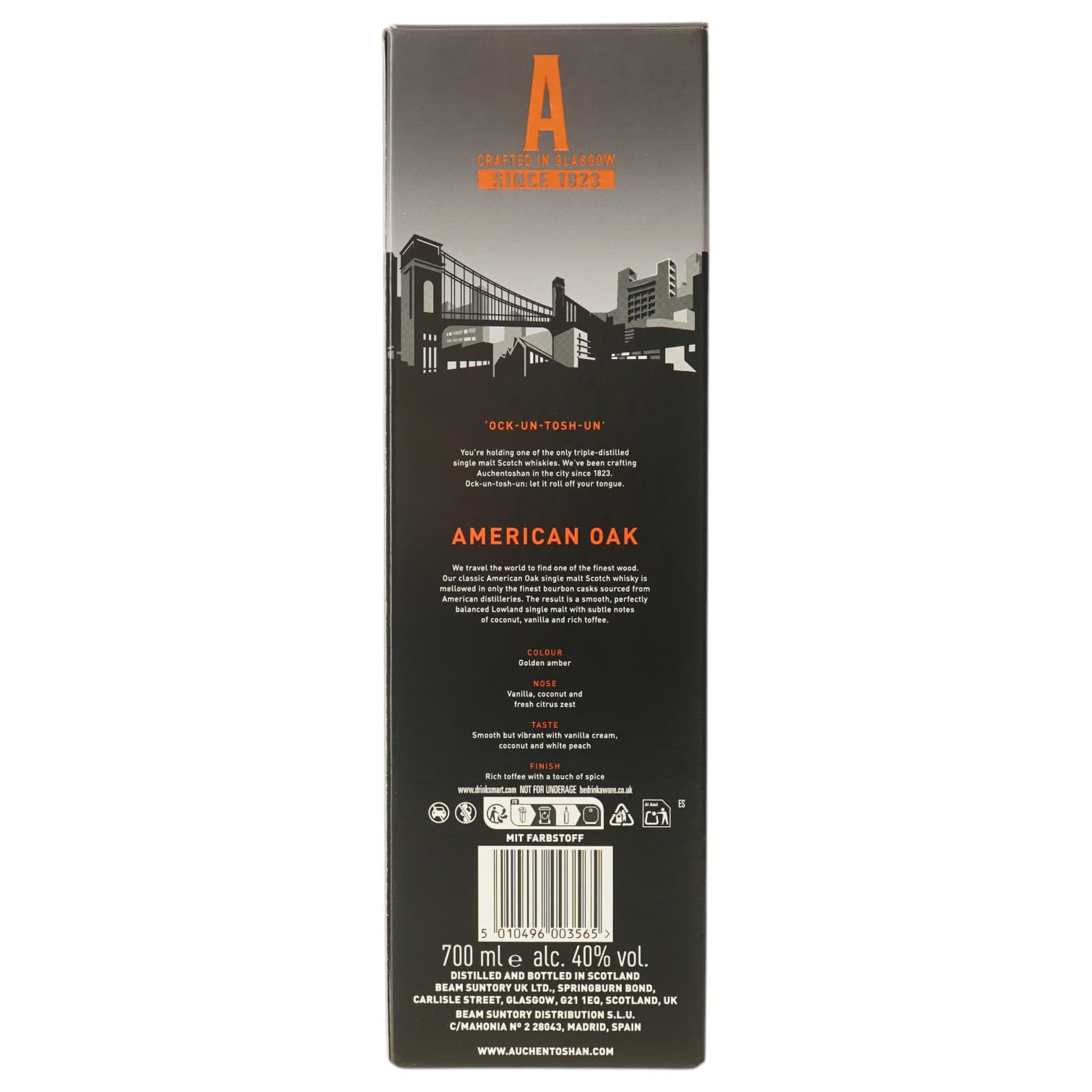 Віскі Auchentoshan American Oak Single Malt Scotch Whisky 40% 0.7 л - зображення 3