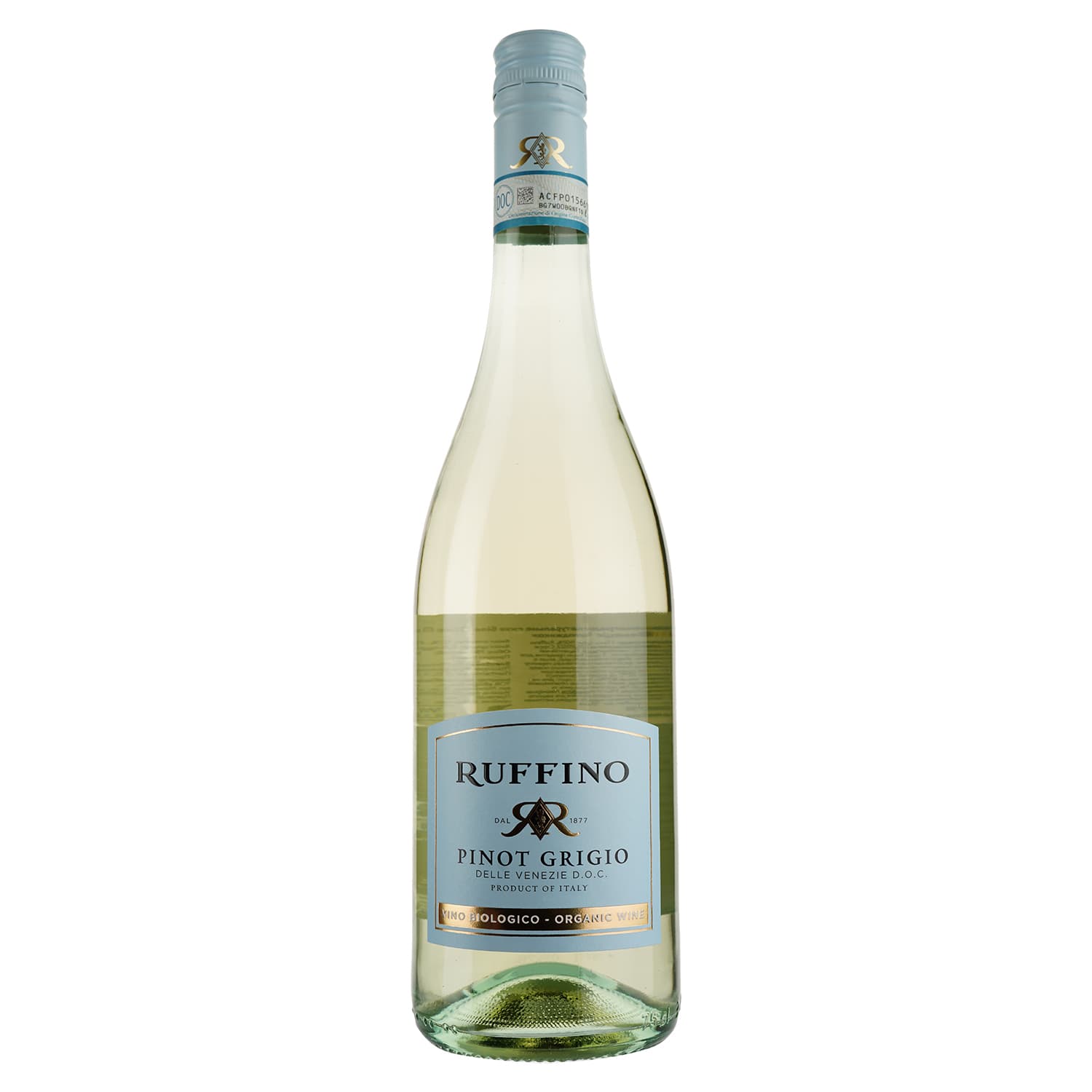 Вино Ruffino Pinot Grigio delle Venezie Органічне біле, сухе, 11,5% 0,75 л - зображення 1