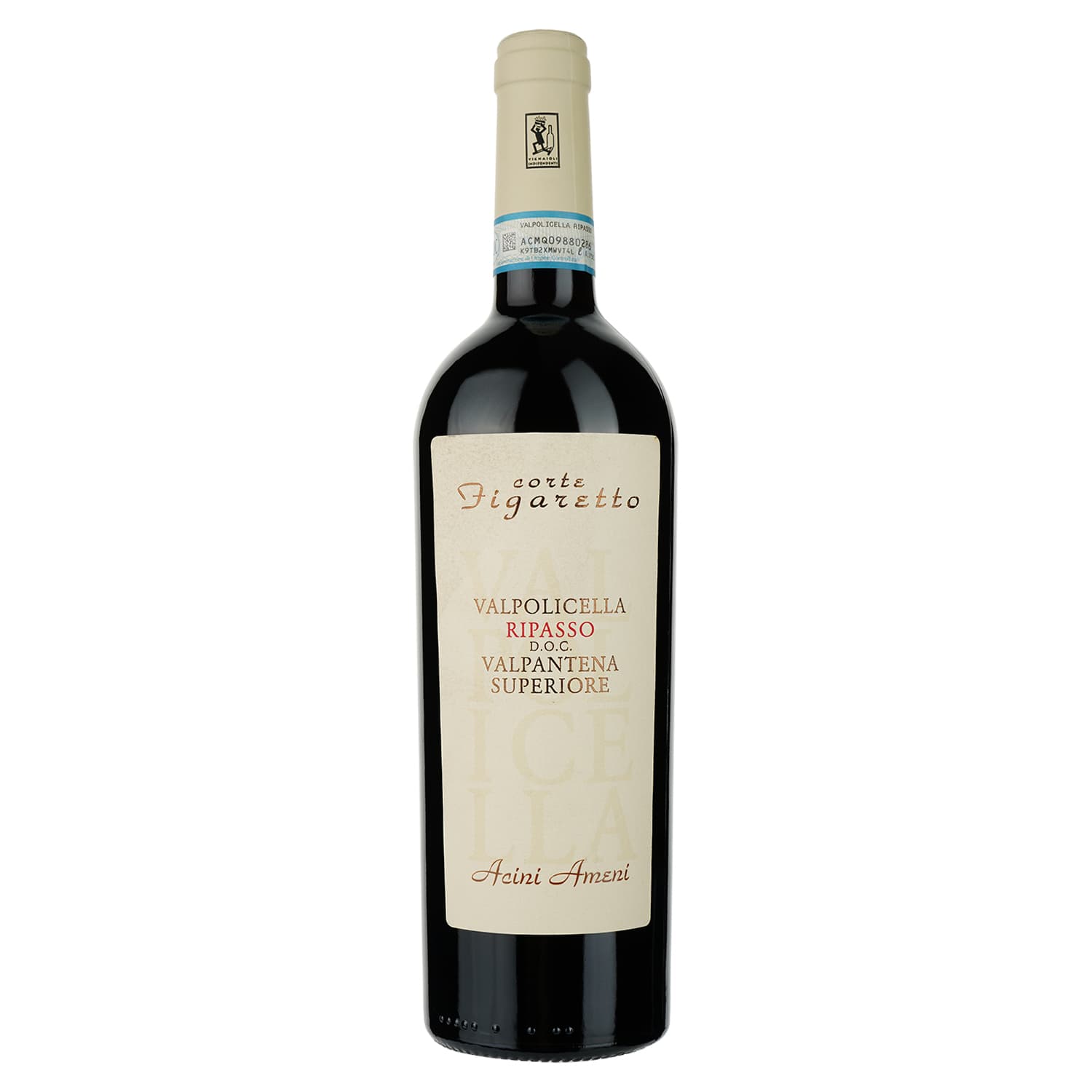 Вино Corte Figaretto Valpolicella Ripasso Superiore, червоне, сухе, 0,75 л - зображення 1