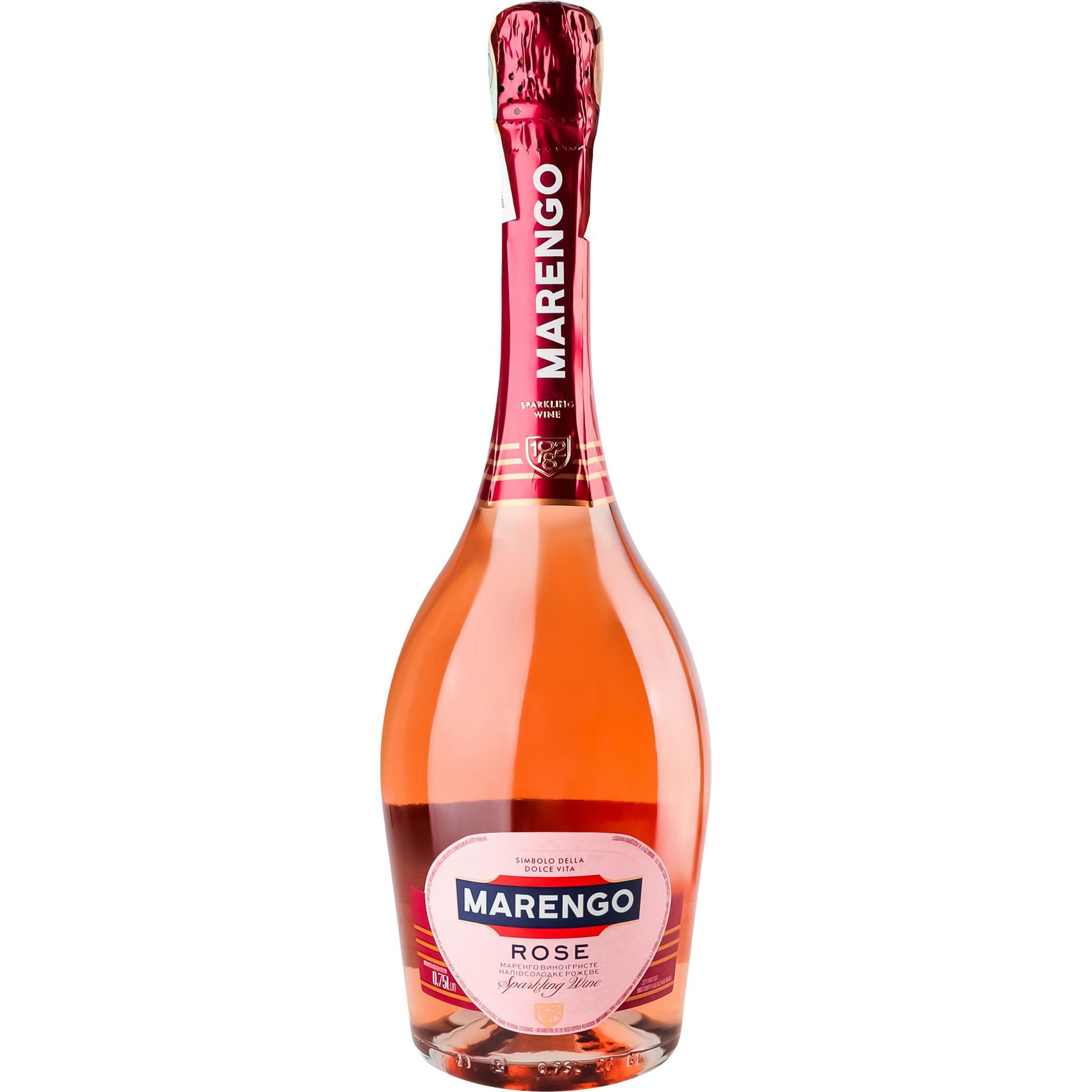 Вино ігристе Marengo Rose рожеве напівсолодке 0.75 л - зображення 1