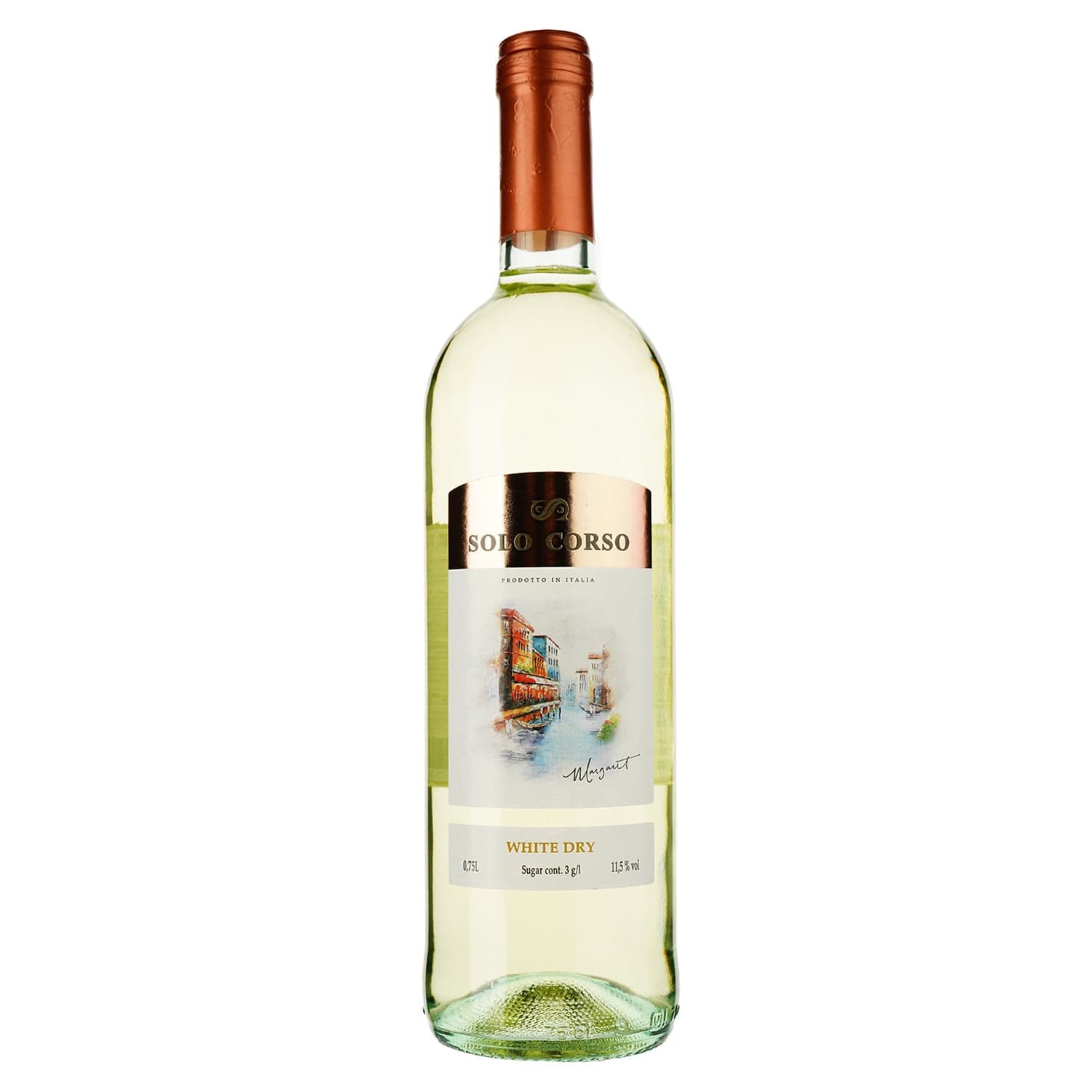 Вино Solo Corso Bianco VdT, біле, сухе, 11%, 0,75 л - зображення 1