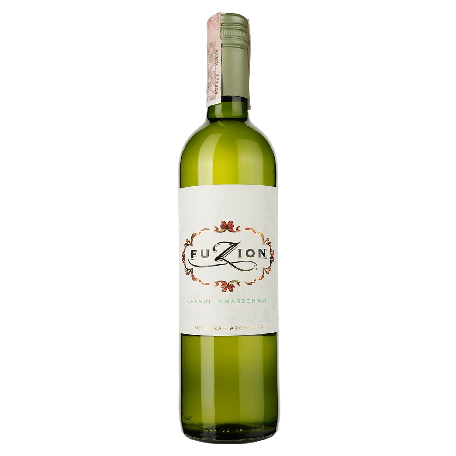 Вино Fuzion Chenin Chardonnay, біле, сухе, 12,5%, 0,75 л (35592) - зображення 1