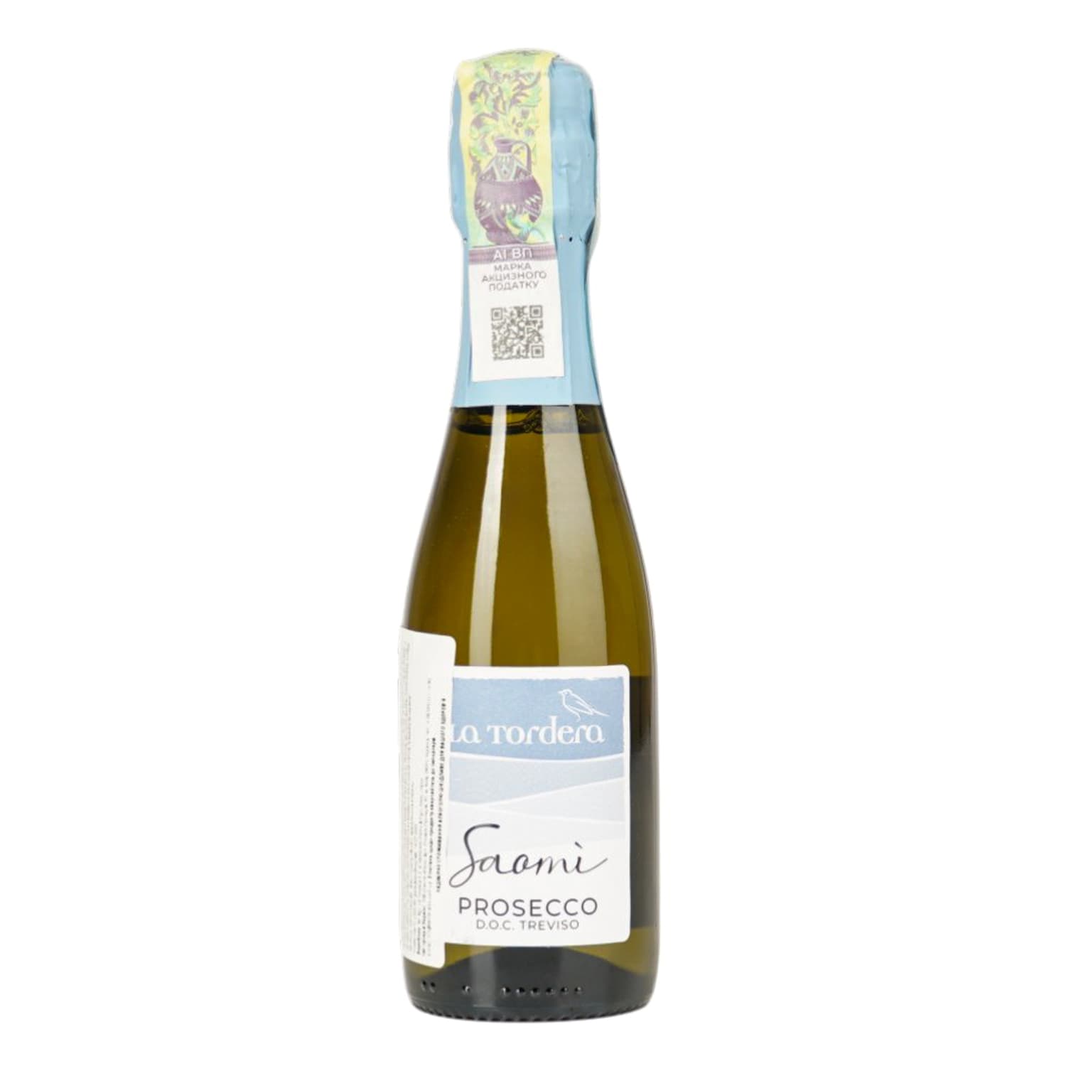 Ігристе вино La Tordera Prosecco Treviso Spumante Brut біле брют 11.5% 0.2 л (1022) - зображення 1
