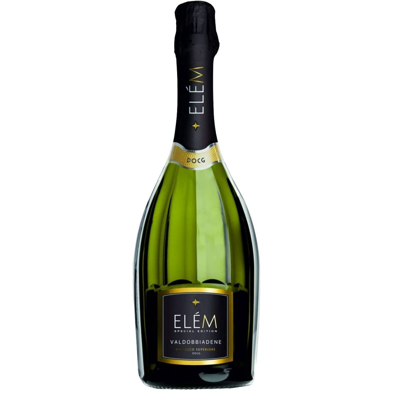 Вино ігристе Elem Prosecco Valdobbiadene Superior, біле, брют, в подарунковій упаковці, 0,75 л + два келихи - зображення 2
