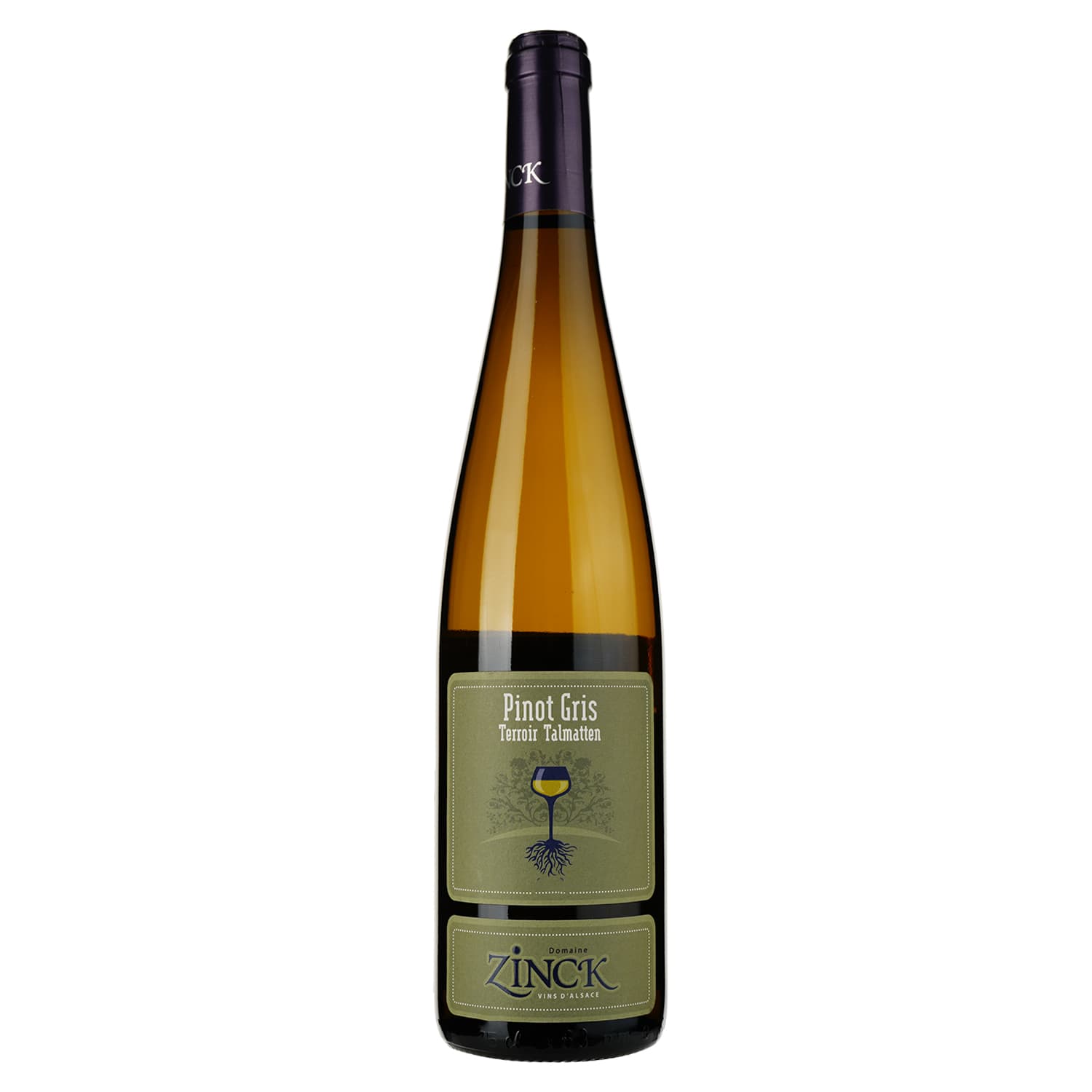 Вино Vins Zinck Sarl Pinot Gris Terroir Talmatten, біле, сухе, 0,75 л - зображення 1