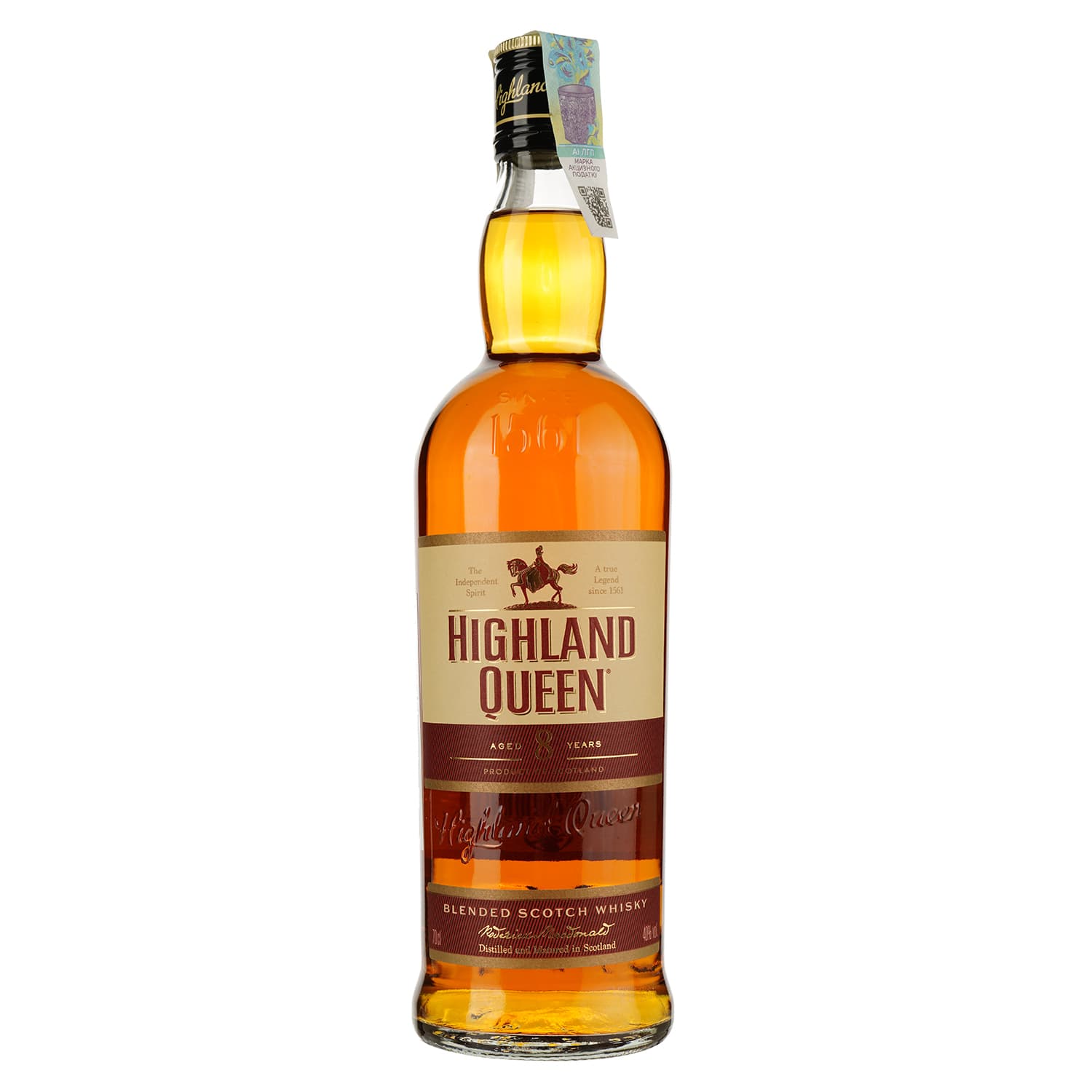 Віскі Highland Queen Blended Scotch Whisky, 8 yo, 40%, 0,7 л - зображення 2