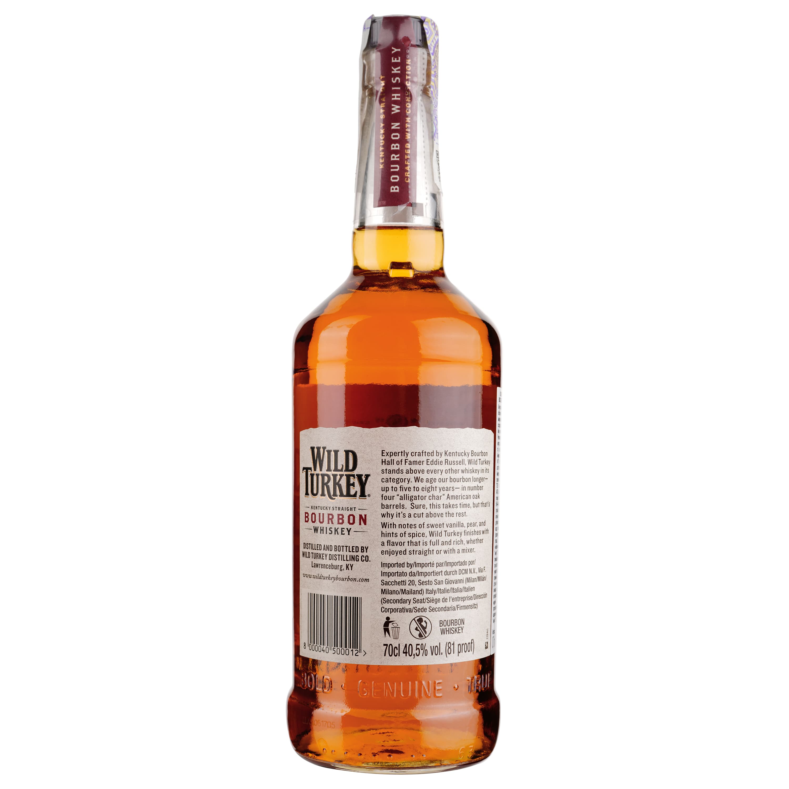 Набір: віскі Wild Turkey Bourbon Whiskey 40.5% 1.4 л (0.7 х 2 шт.) - зображення 3