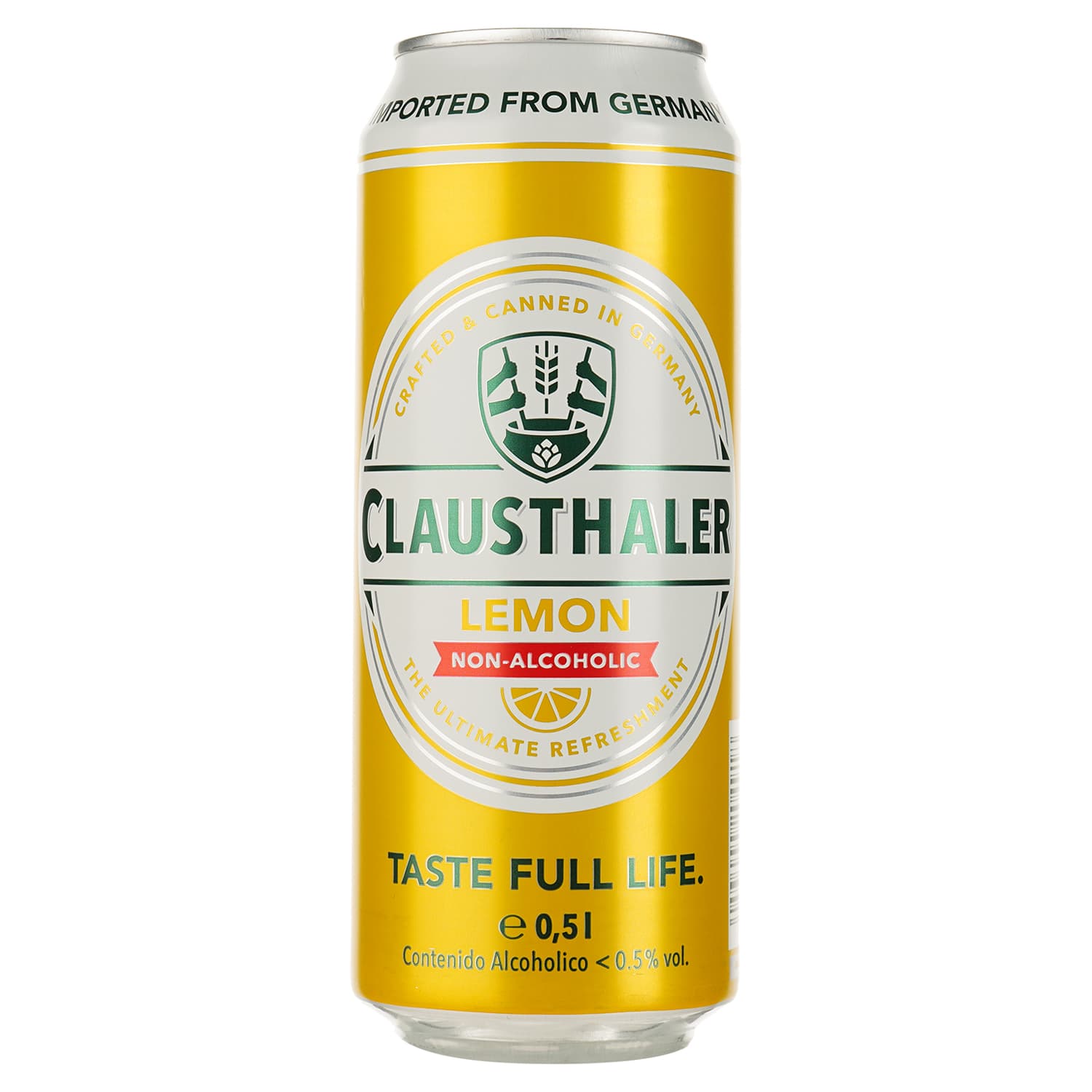 Пиво безалкогольне Clausthaler Lemon світле, 0.25%, з/б, 0.5 л - зображення 1