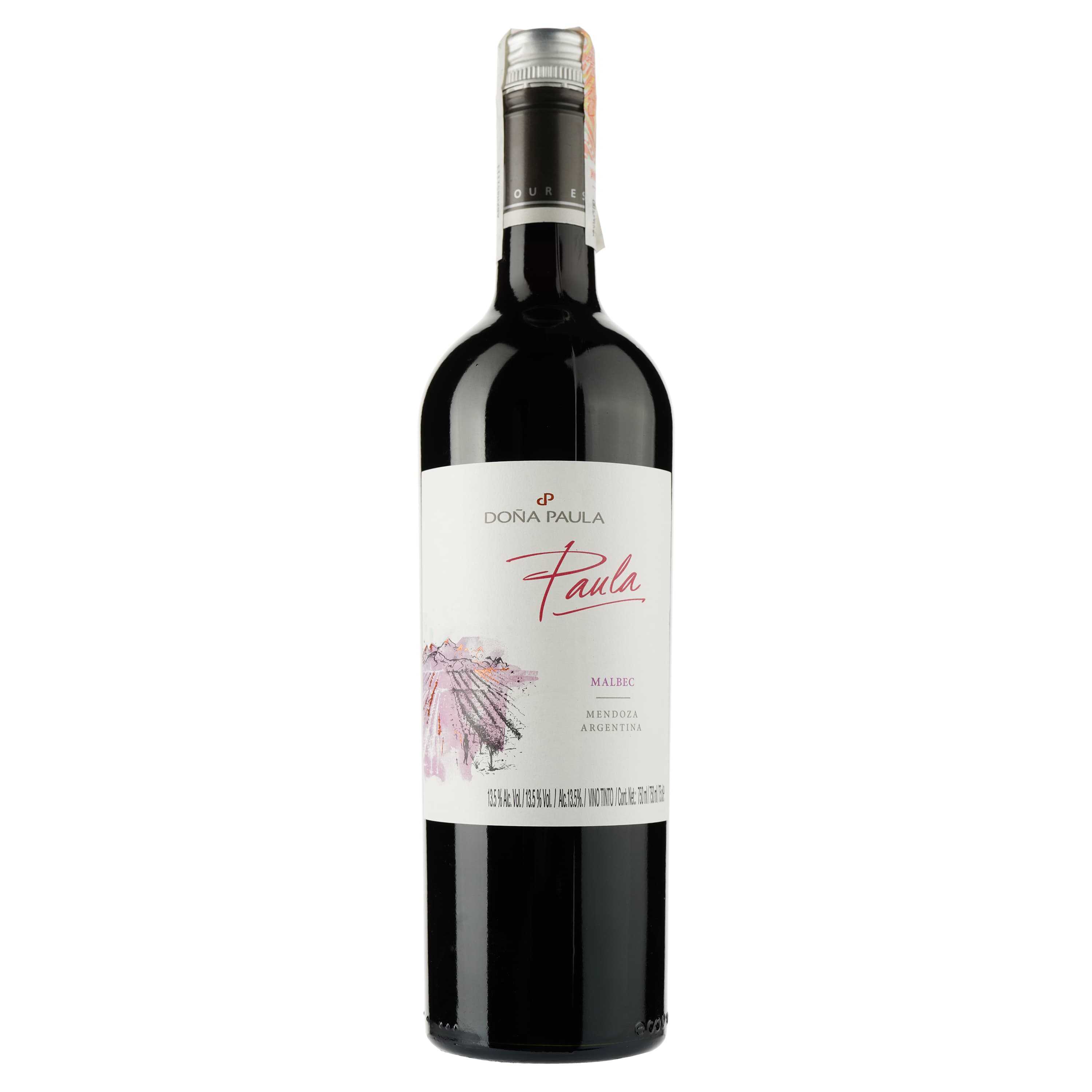Вино  Dona Paula Paula Malbec червоне сухе 0.75 л - зображення 1