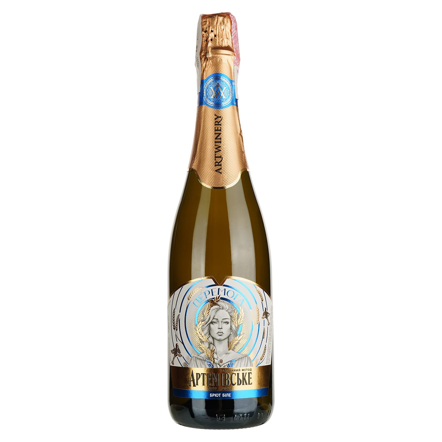 Вино ігристе Artwinery Артемівське Перемога біле брют 0.75 л - зображення 1