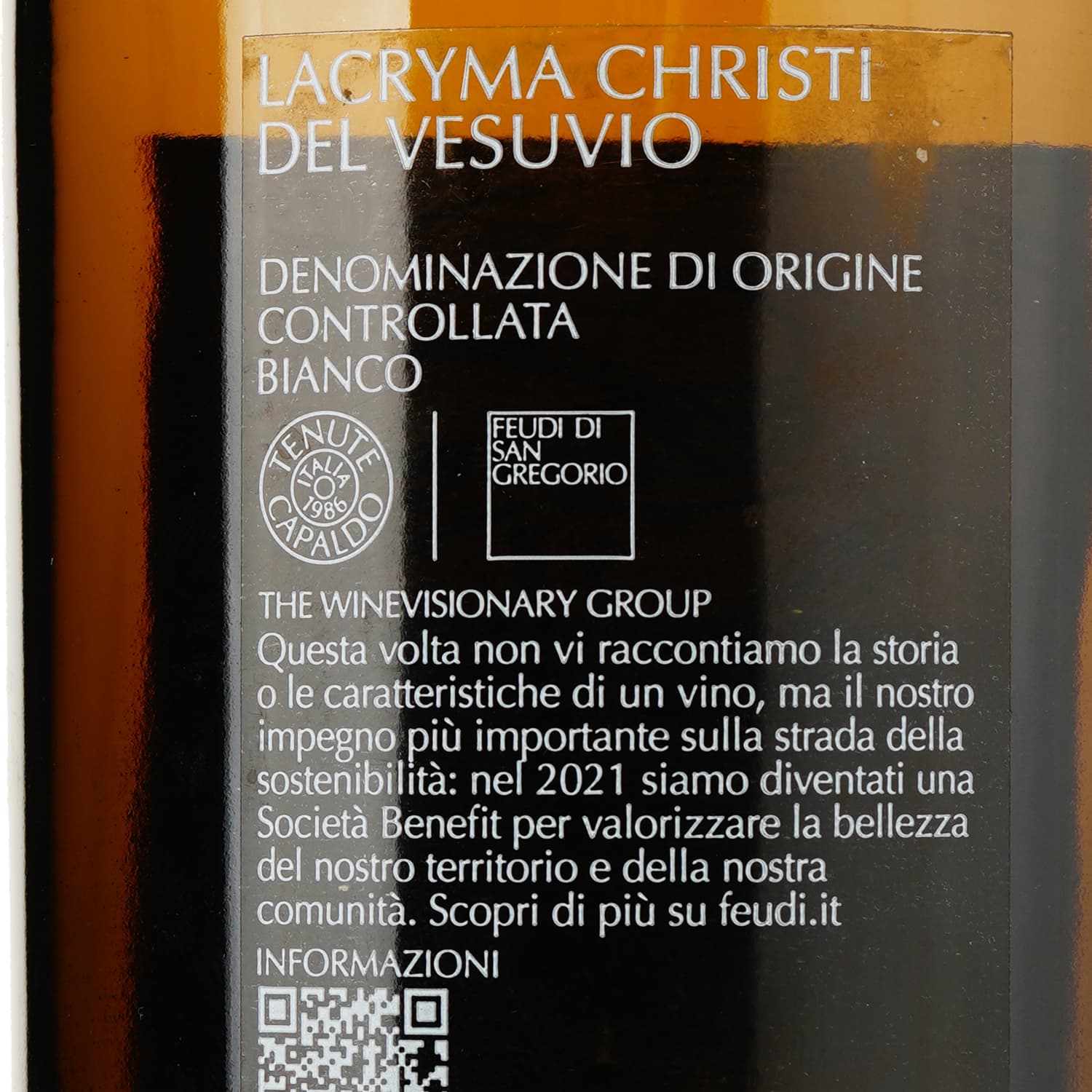 Вино Feudi di San Gregorio Lacryma Christi Bianco, біле, сухе, 0,75 л - зображення 3